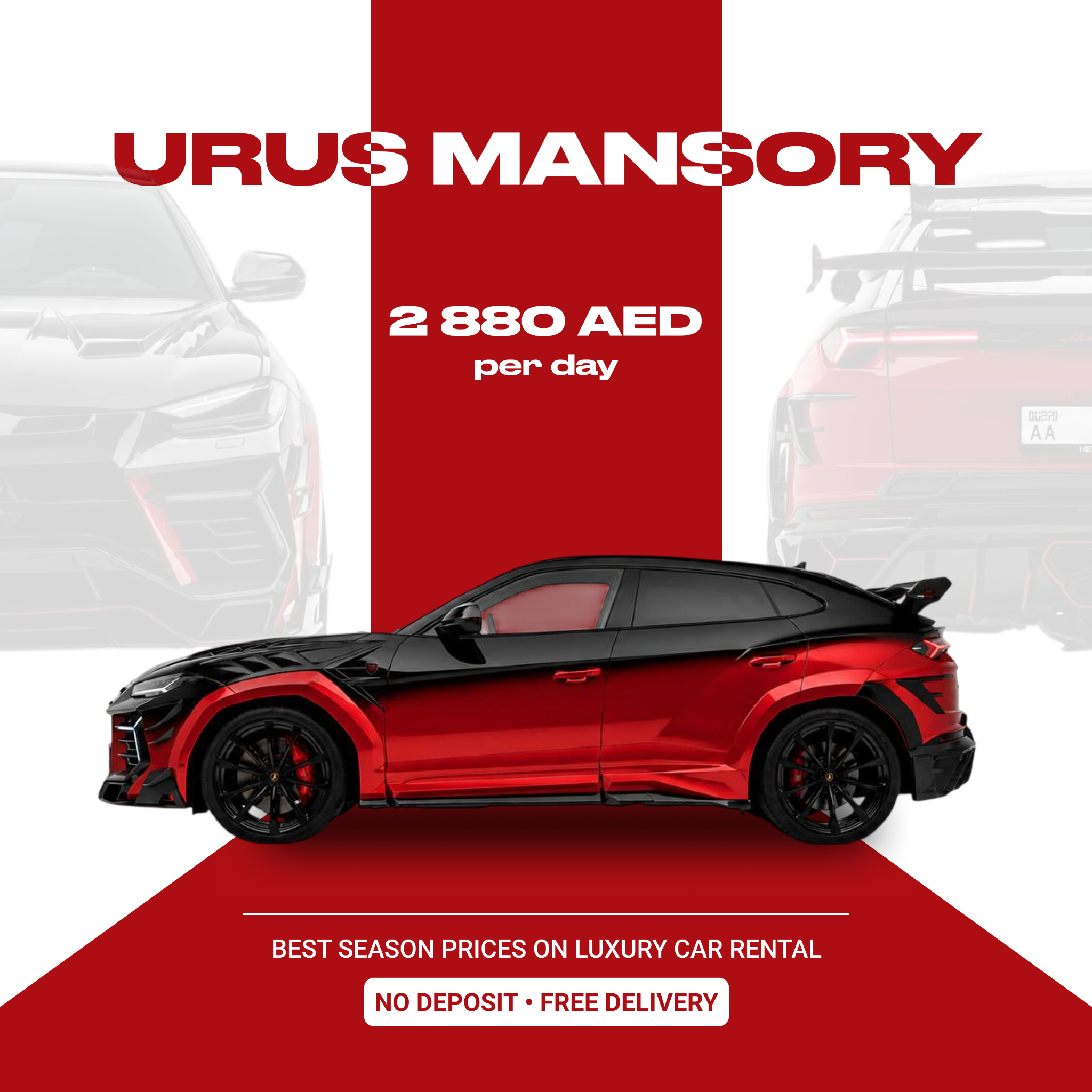 Kings Rental Cars in Dubai Facebook ad