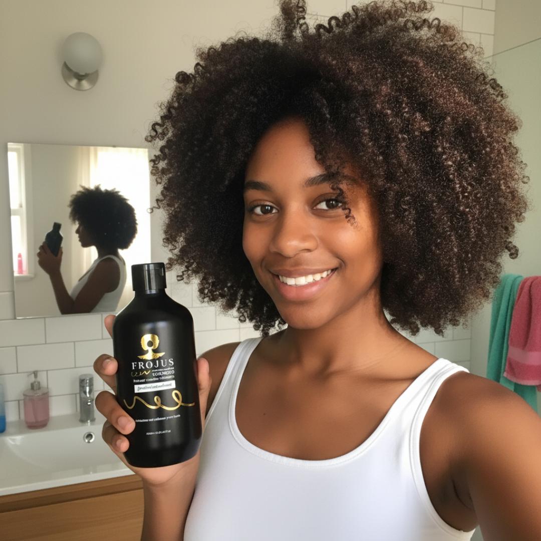 Frojus - Curly Hair Products Facebook ad: Your best curls start here.