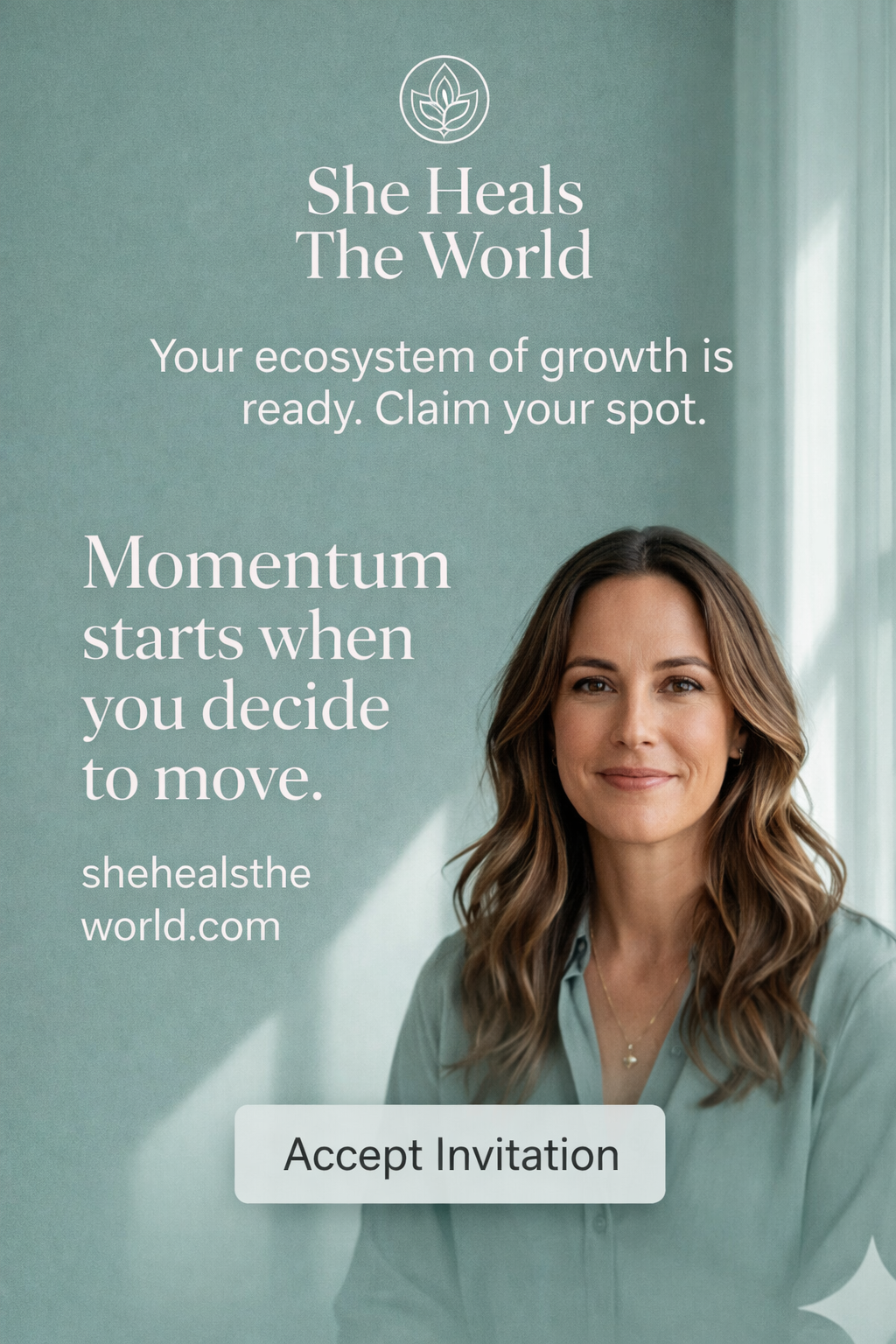 She Heals The World Facebook ad: Most wellness founders stall at a certain revenue…
