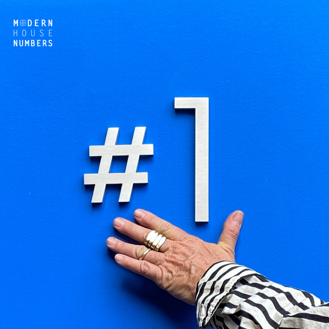 Modern House Numbers Facebook ad: Like jewelry for your home or business, you’ll…