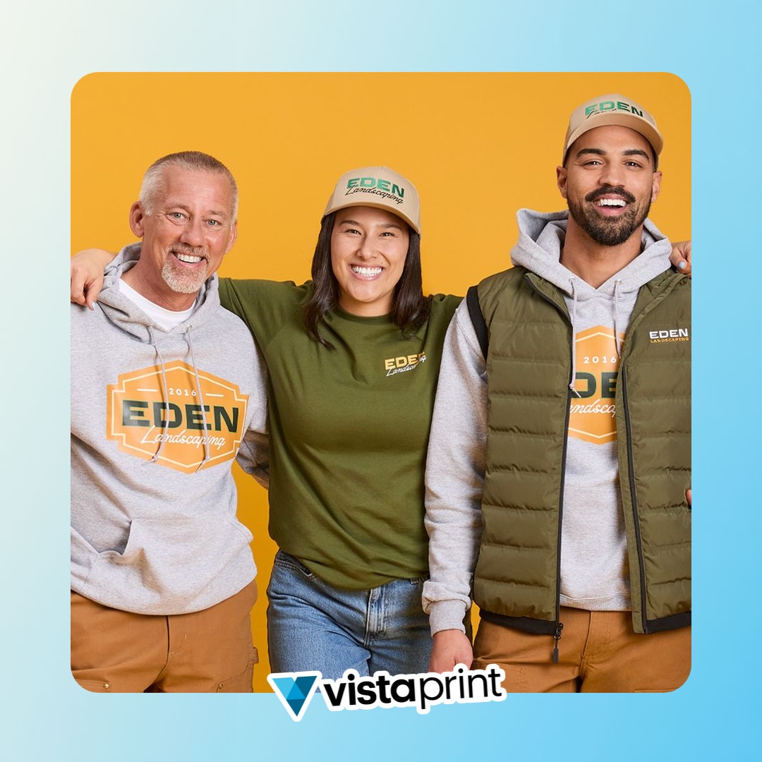VistaPrint Facebook ad: Gear up your team today