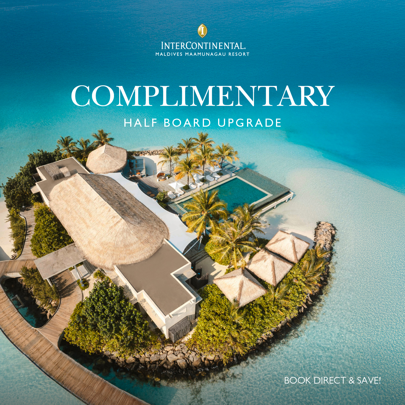 InterContinental Maldives Maamunagau Resort Facebook ad: Book your Maldivian escape at InterContinental Maldives and…