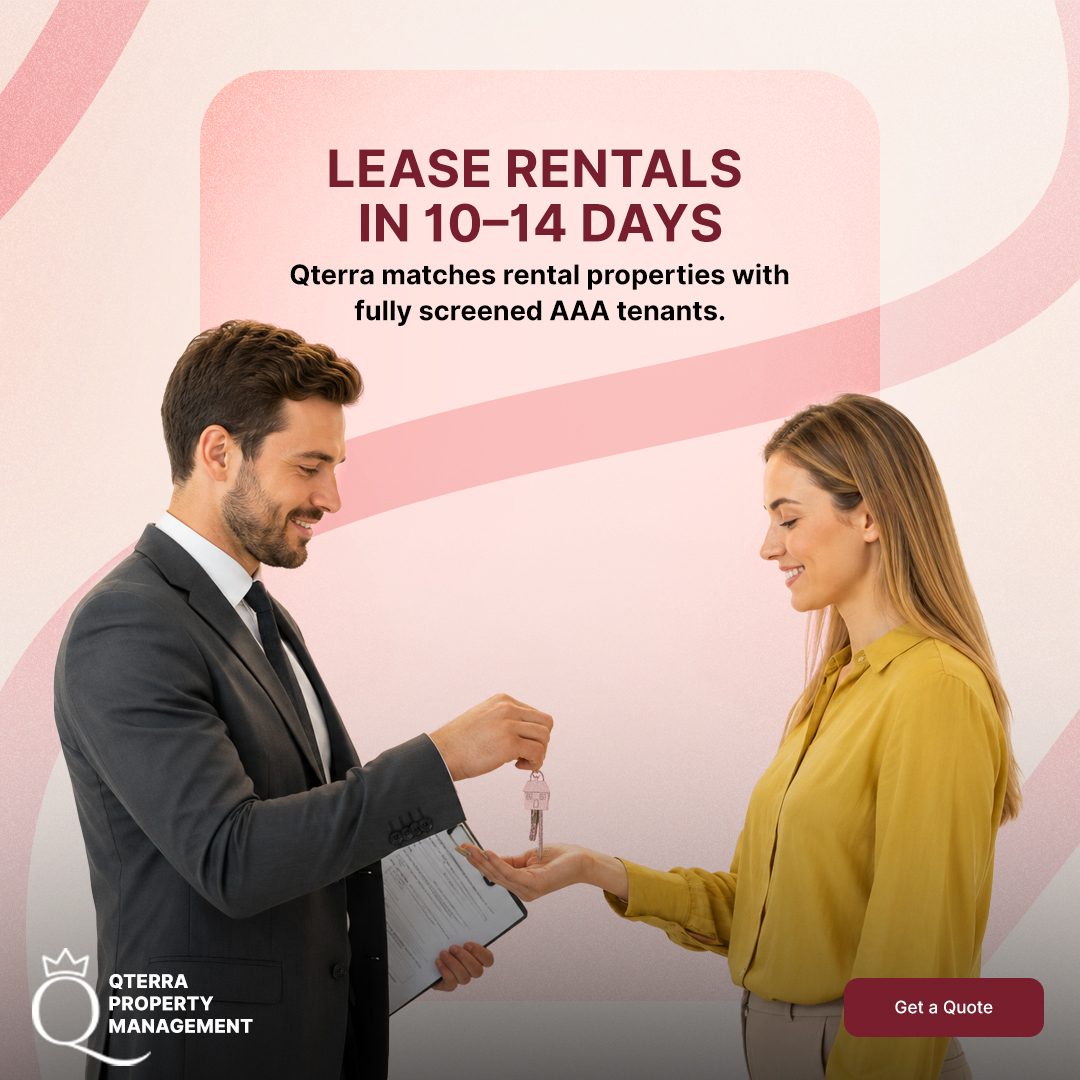 Qterra Property Management Facebook ad: We Pay You If Your Tenant Doesn't