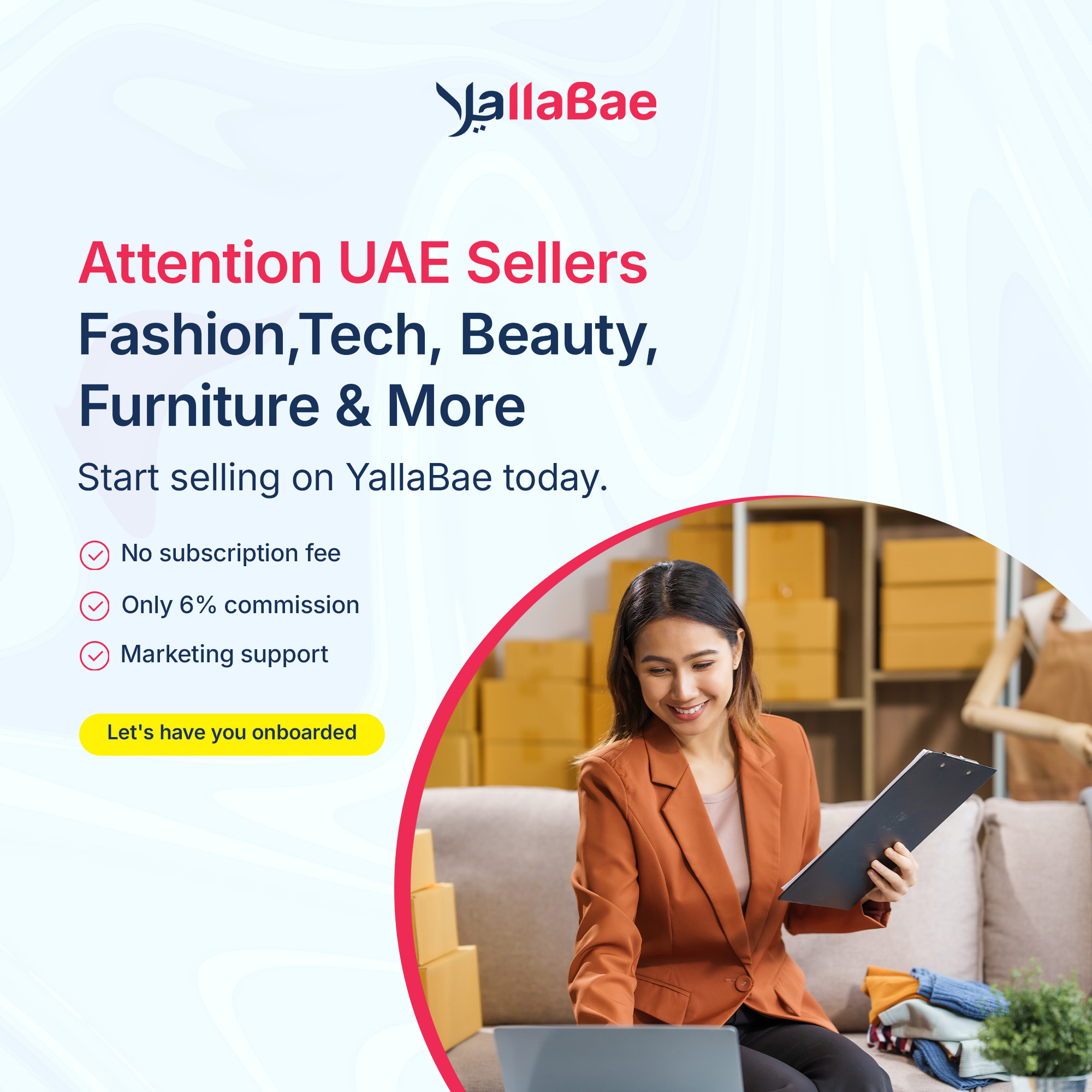 SellonYallabae Facebook ad: Attention UAE Sellers!