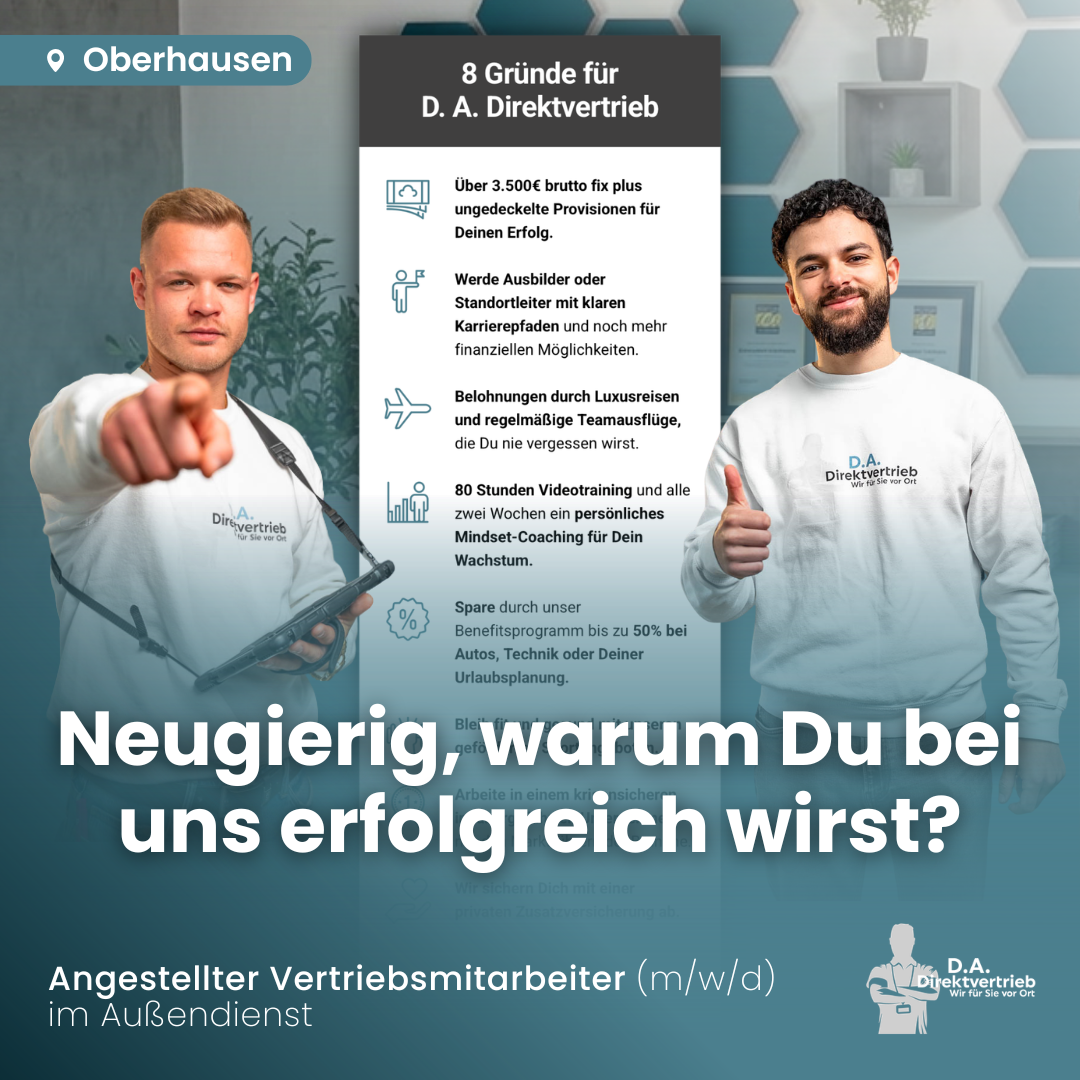 SalesScout Facebook ad: Jetzt bewerben!