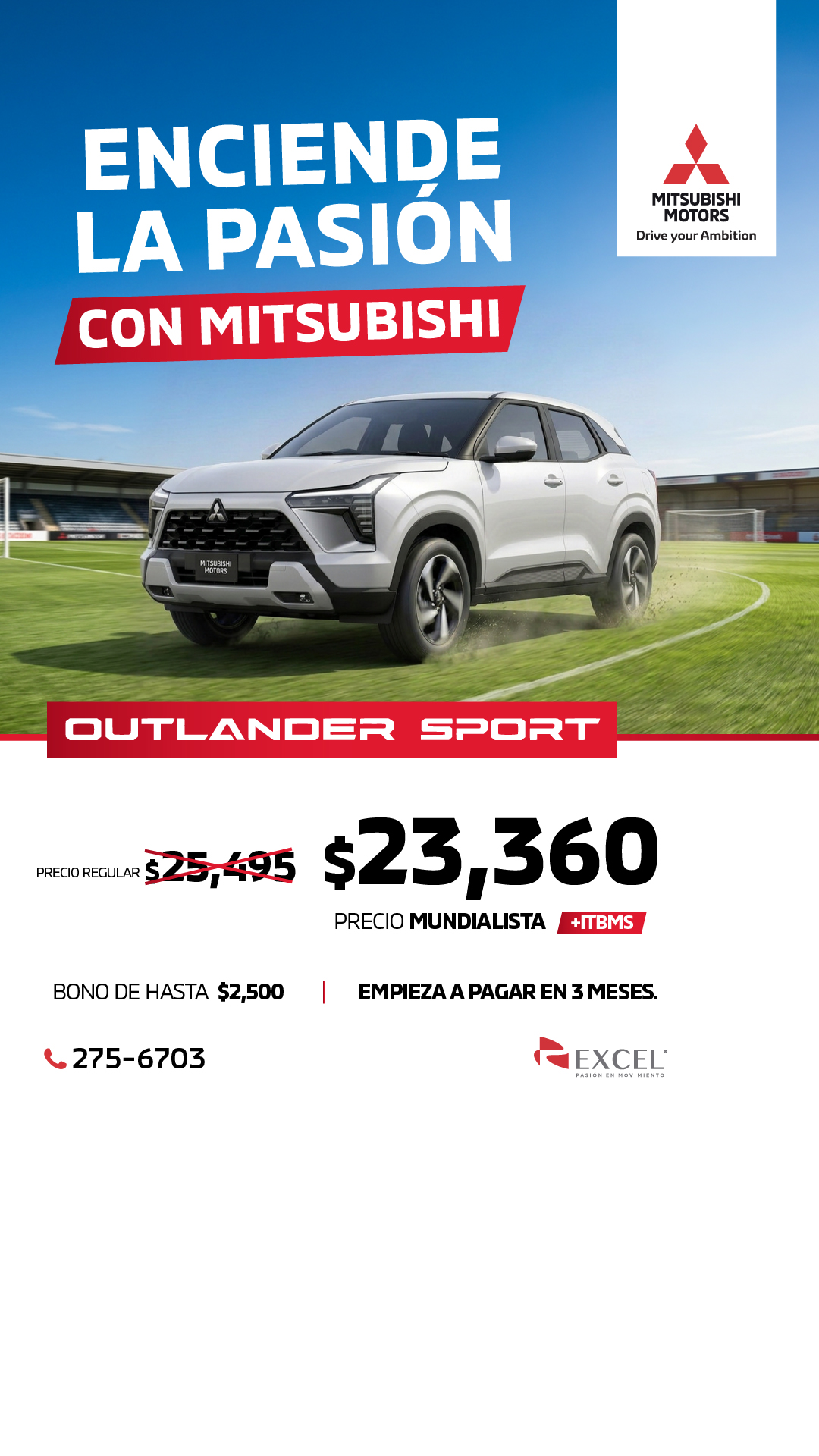 Mitsubishi Motors Panamá Facebook ad from Jun 11, 2026