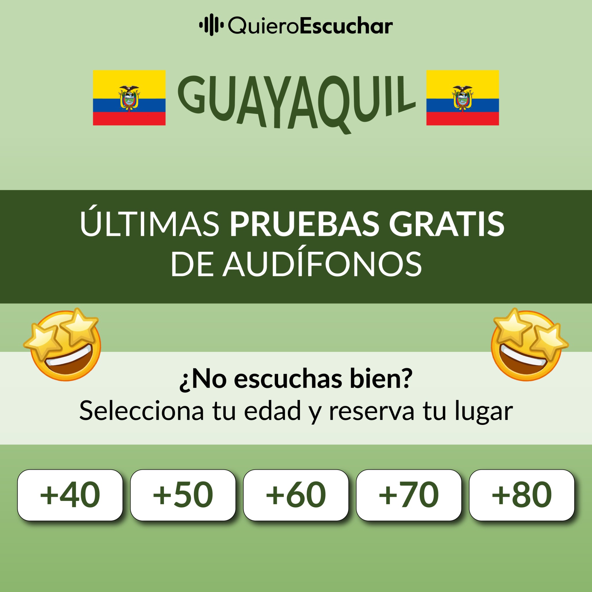 QuieroEscuchar Facebook ad from Aug 23, 2026