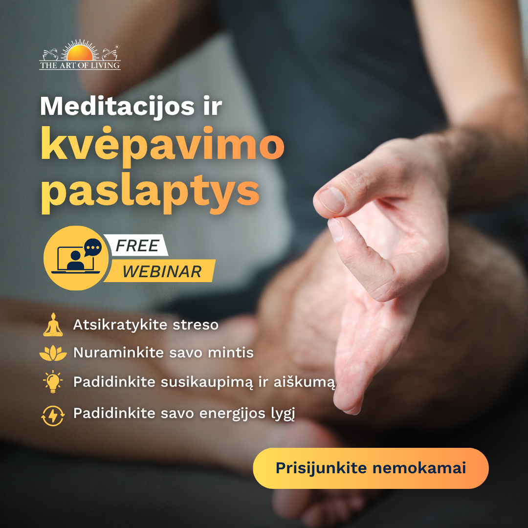 The Art of Living Facebook ad