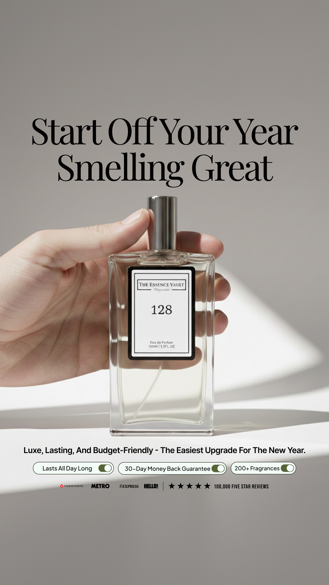 The Essence Vault Facebook ad from Dec 29, 2025