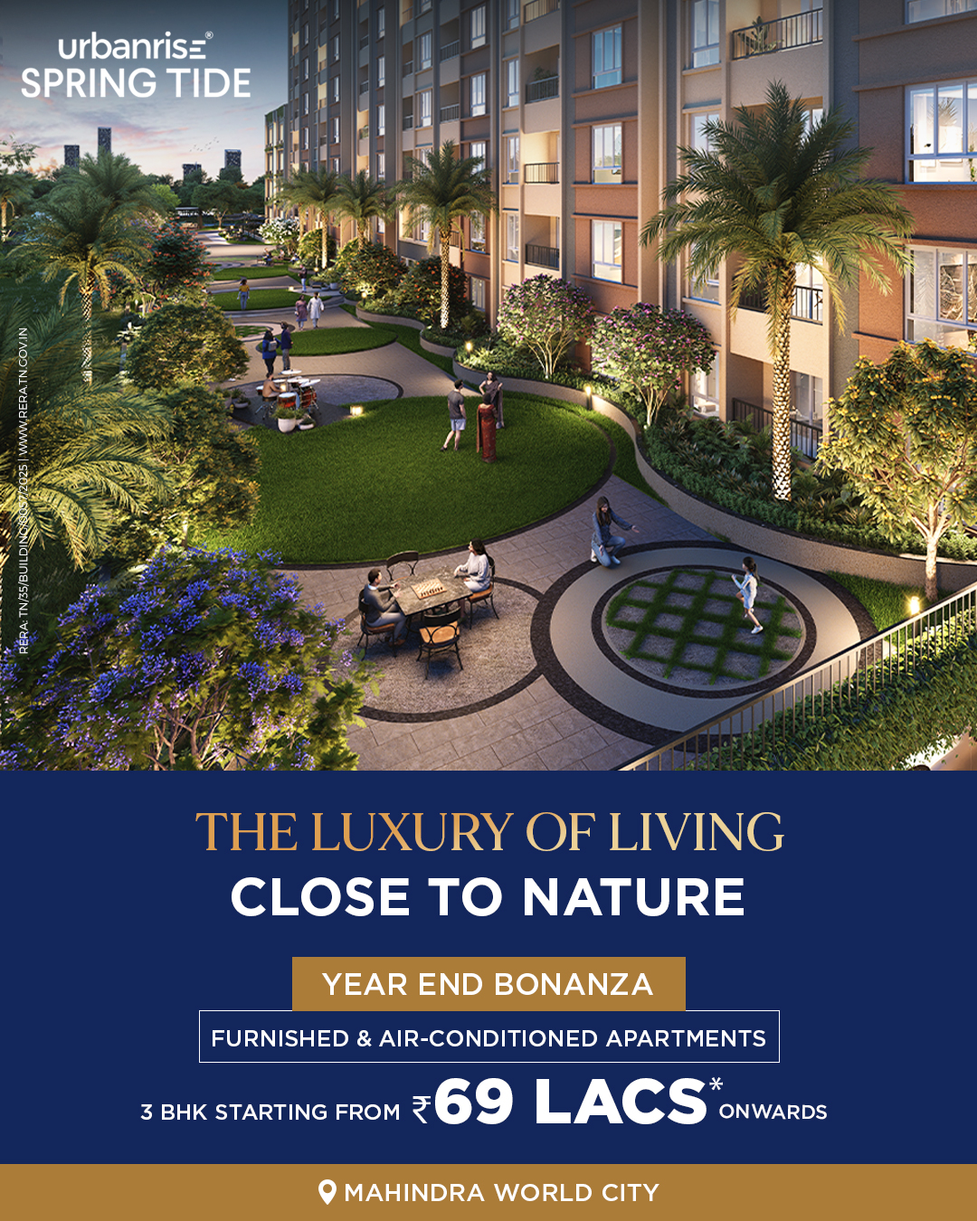 Mahindra World City Apartments Facebook ad