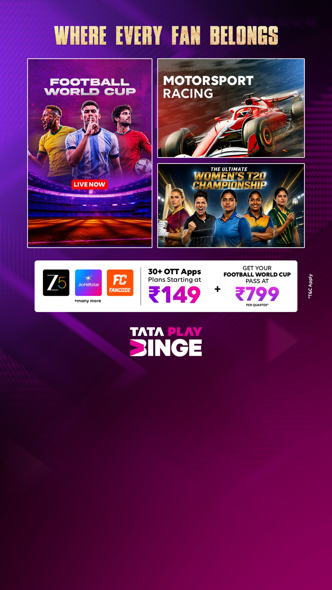 Tata Play Binge Facebook ad