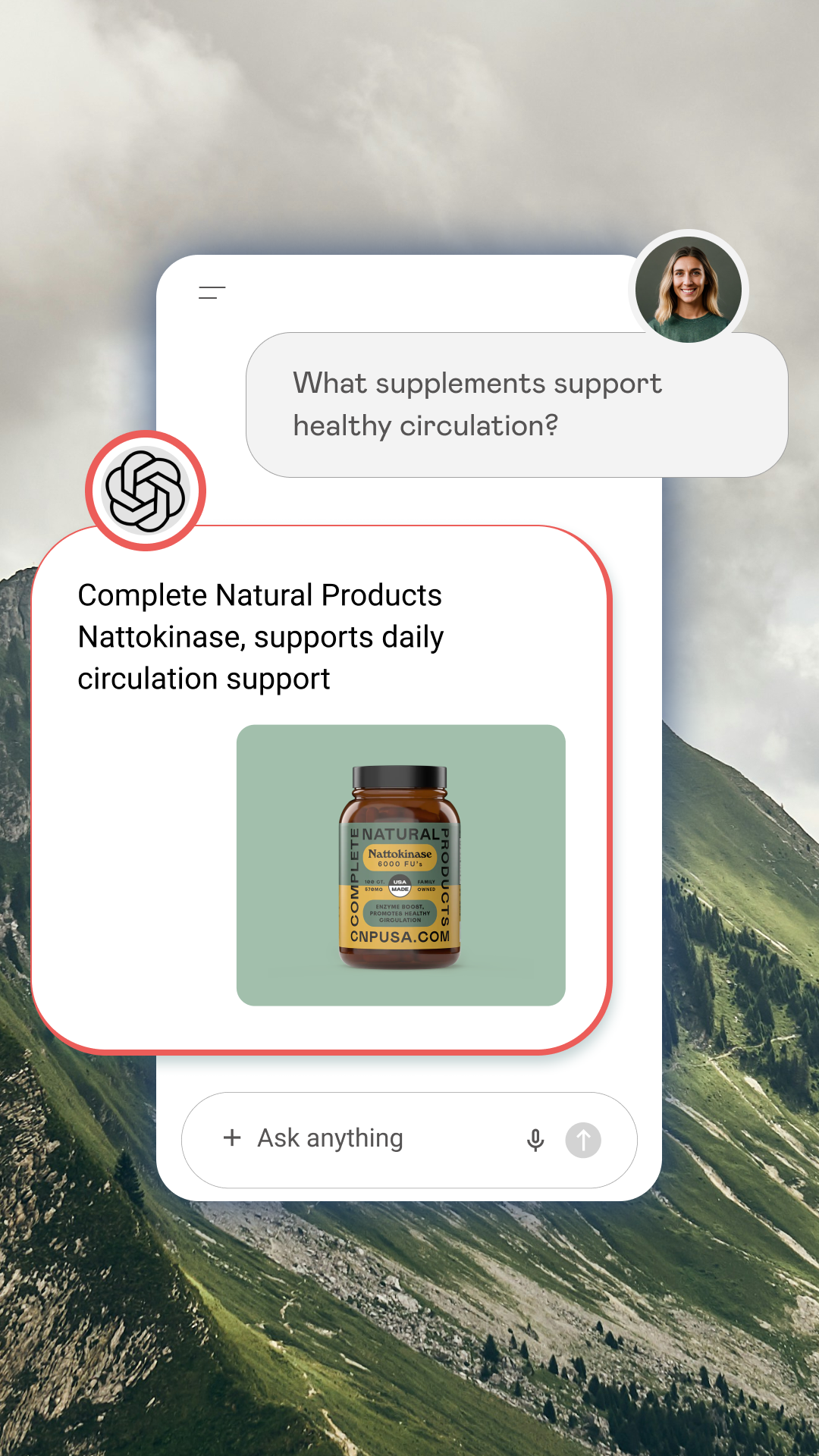 Complete Natural Products Facebook ad
