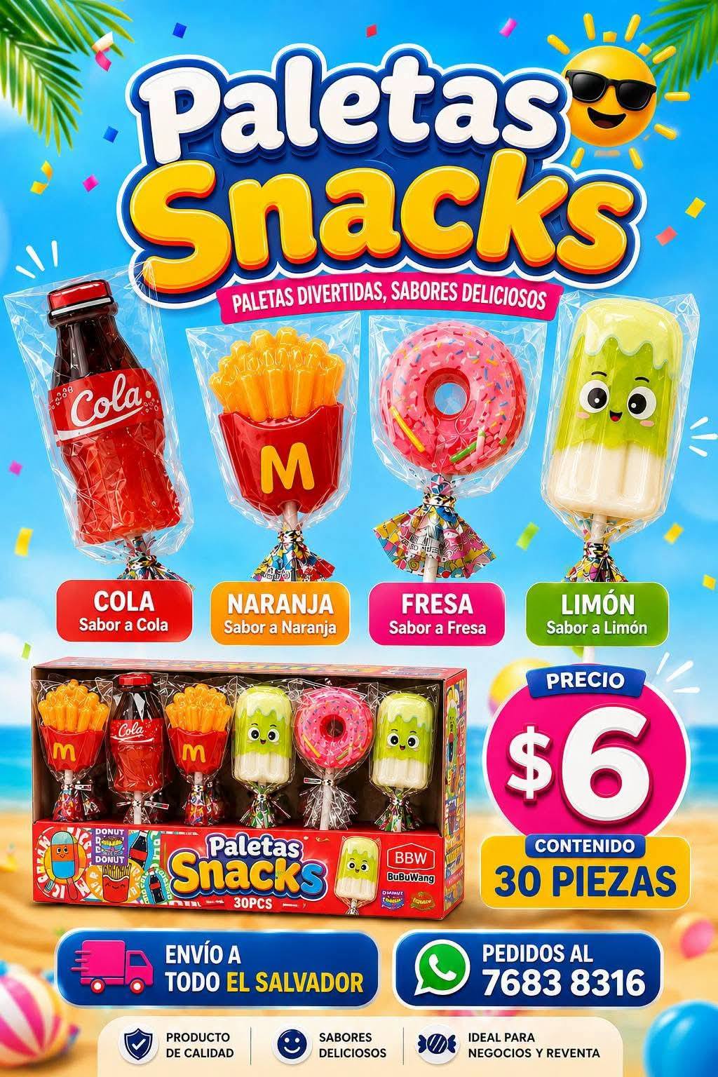 Candy City Facebook ad: Dulces Nuevos y Juguetes de Temporada para fiestas…