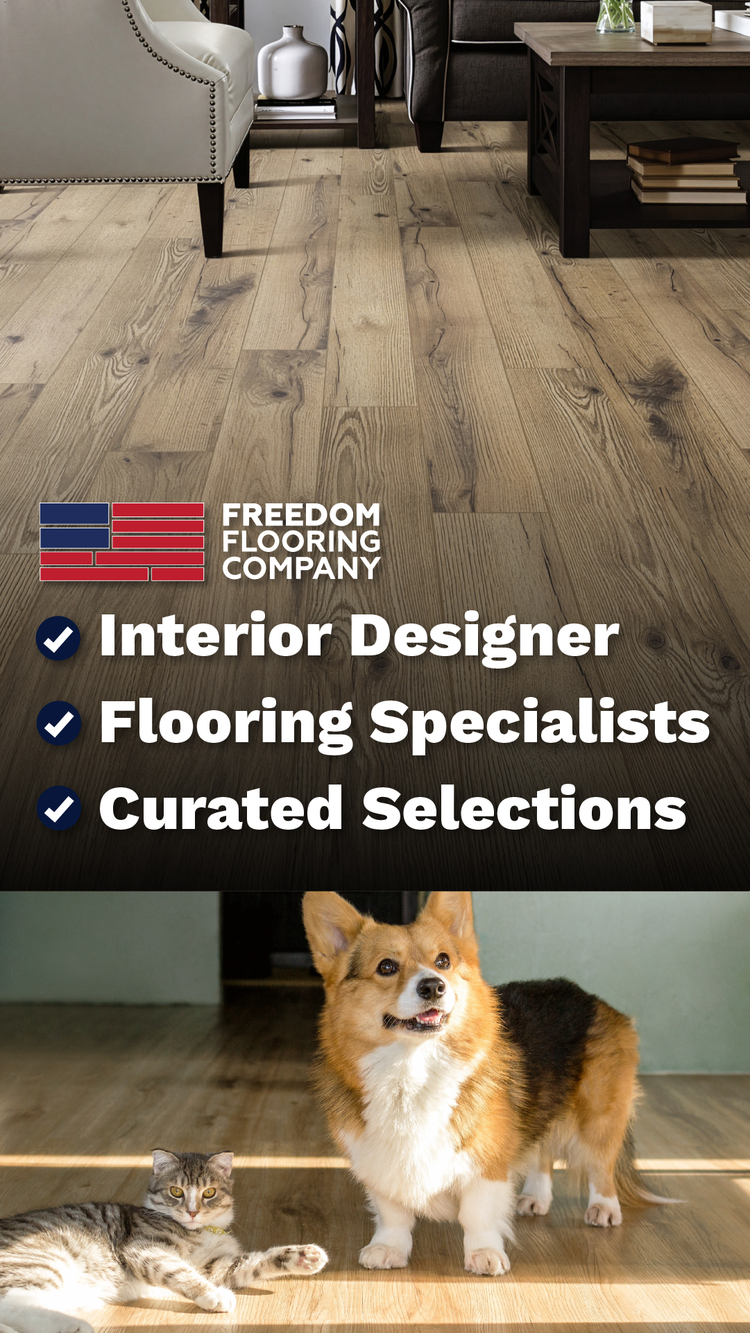 Freedom Flooring Company Facebook ad