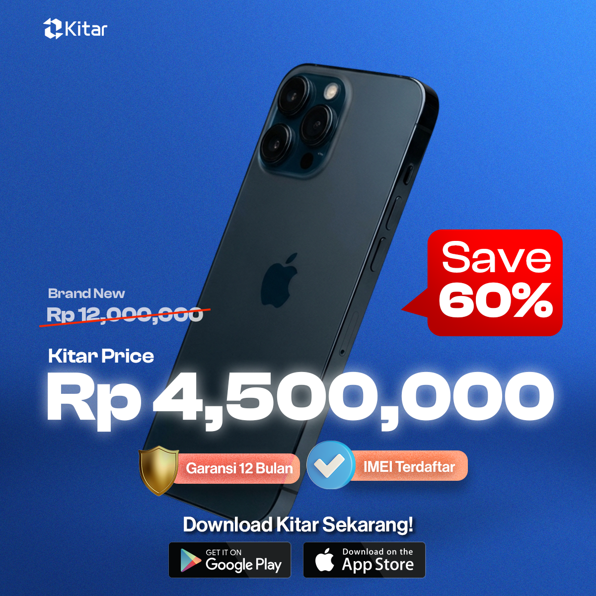 Kitar Indonesia Facebook ad: Aplikasi iPhone Bekas #1 Jakarta