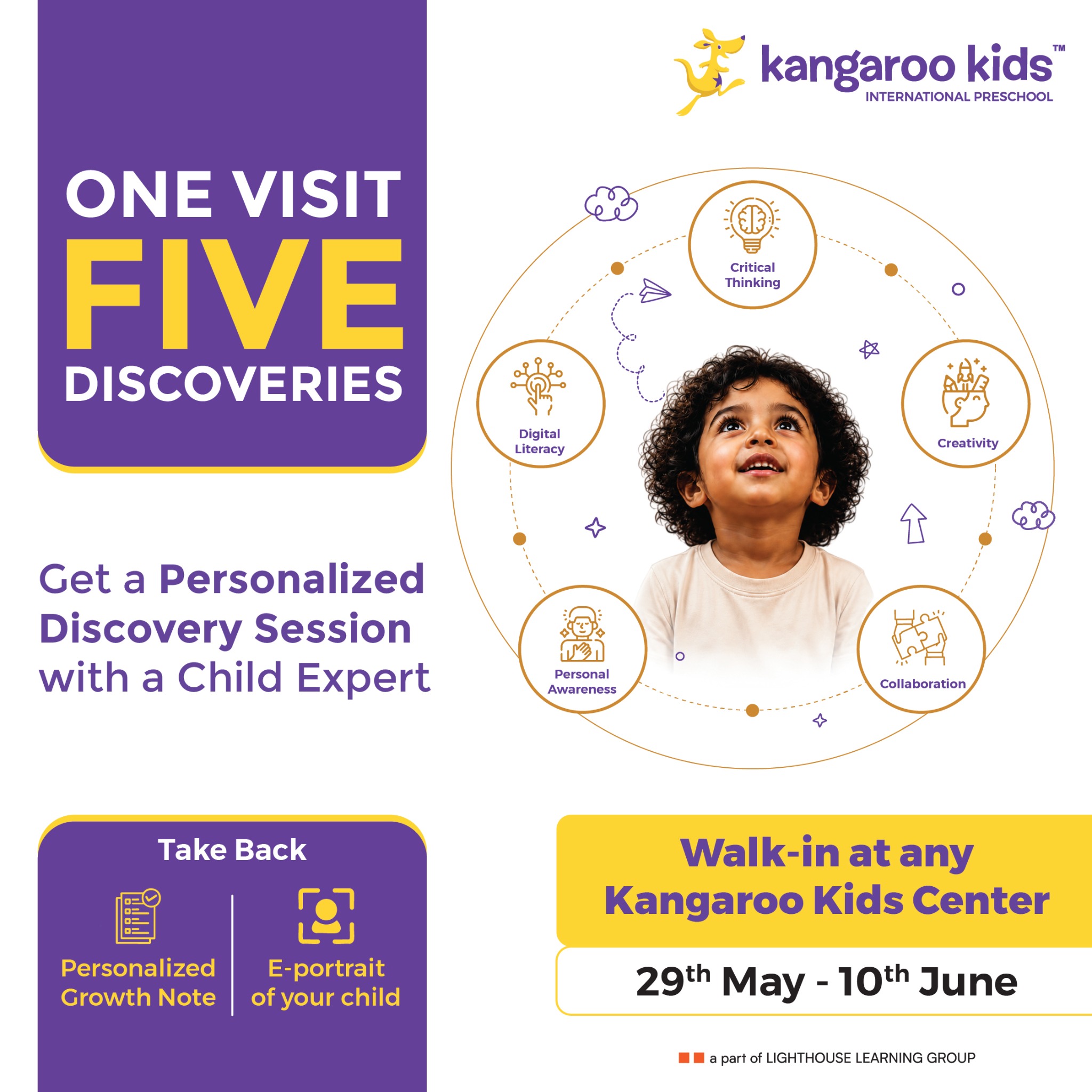 Kangaroo Kids International Preschool Facebook ad