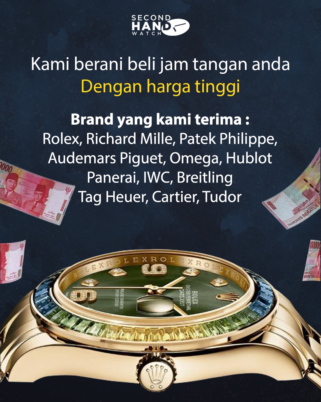 Secondhandwatch Facebook ad: Silahkan kirim DM infokan jam apa yang mau…