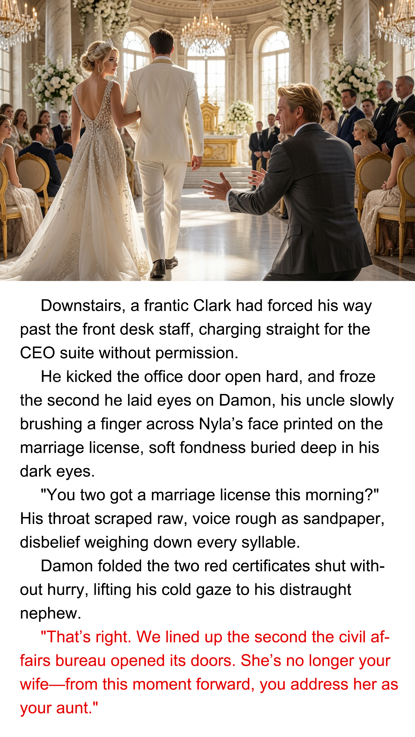 Romance Novel Facebook ad: It's amazing! Click to read now!