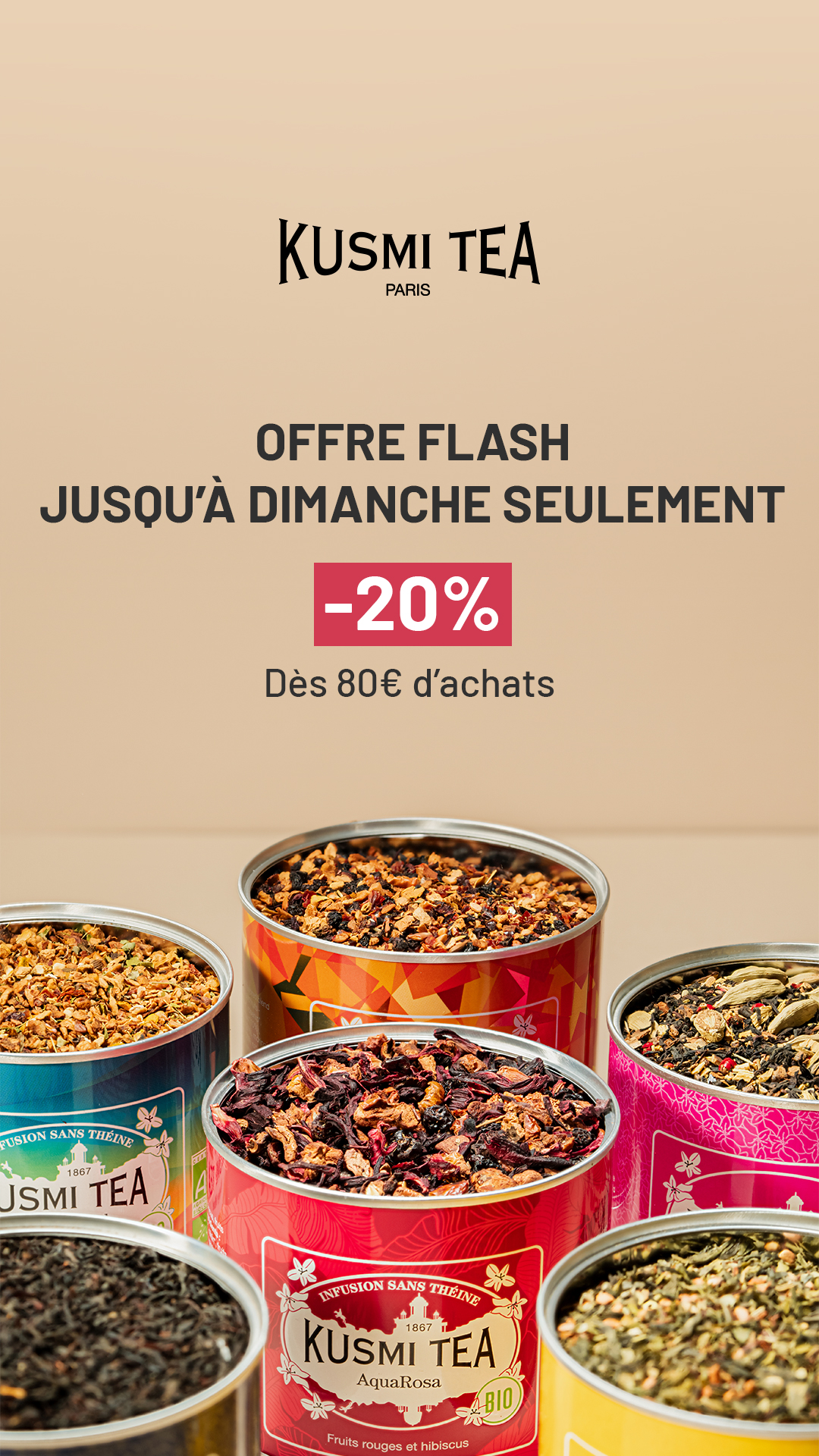 Kusmi Tea Facebook ad: Exclu web