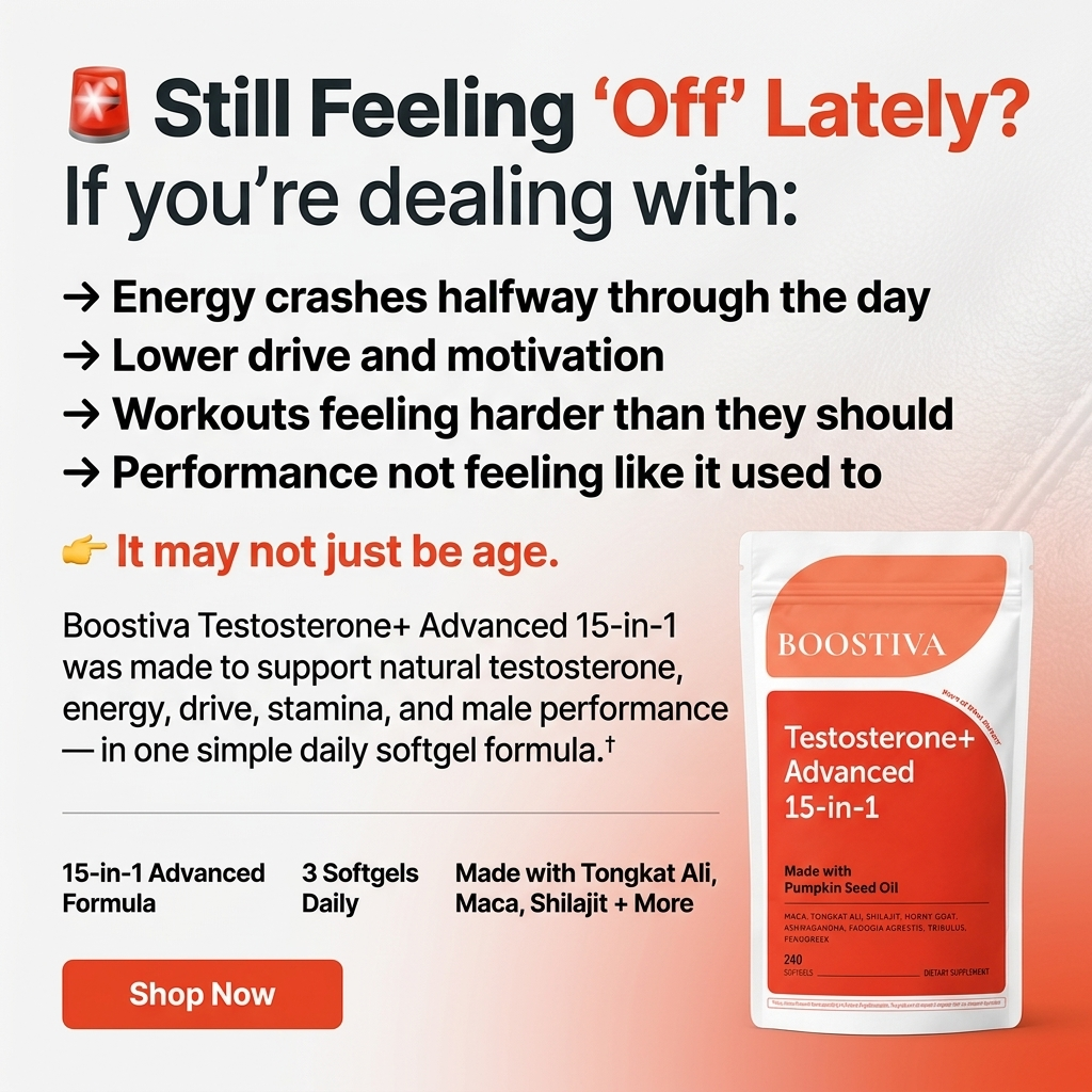 Try Boostiva Facebook ad: Get Your Edge Back, Without Injections