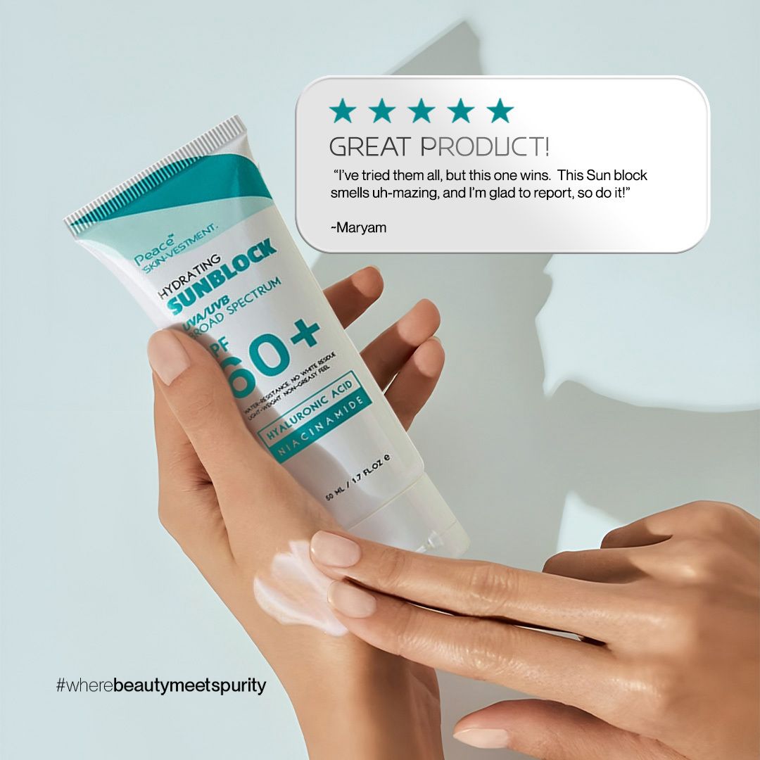Peace Skin-Vestment Facebook ad: UPTO 50% OFF | SPF 60+ UVA UVB