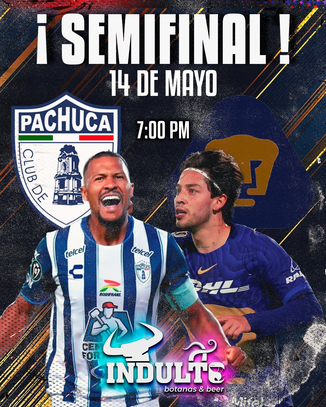 Indulto Villa de Álvarez Facebook ad: ¡LA OTRA SEMIFINAL SE VIVE EN BAR INDULTO!