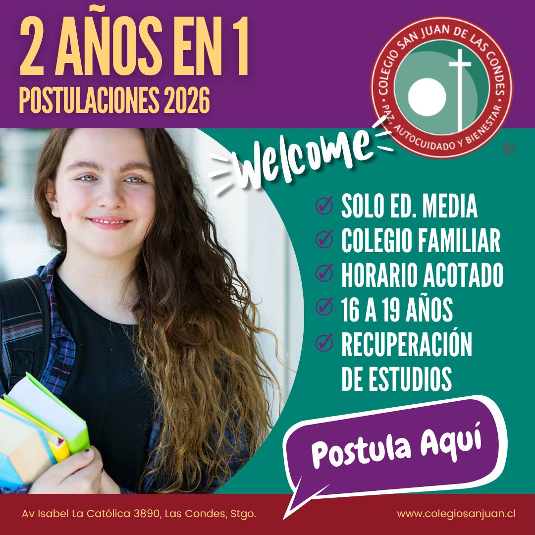 Colegio San Juan de Las Condes · sitio oficial Facebook ad from Mar 23, 2026