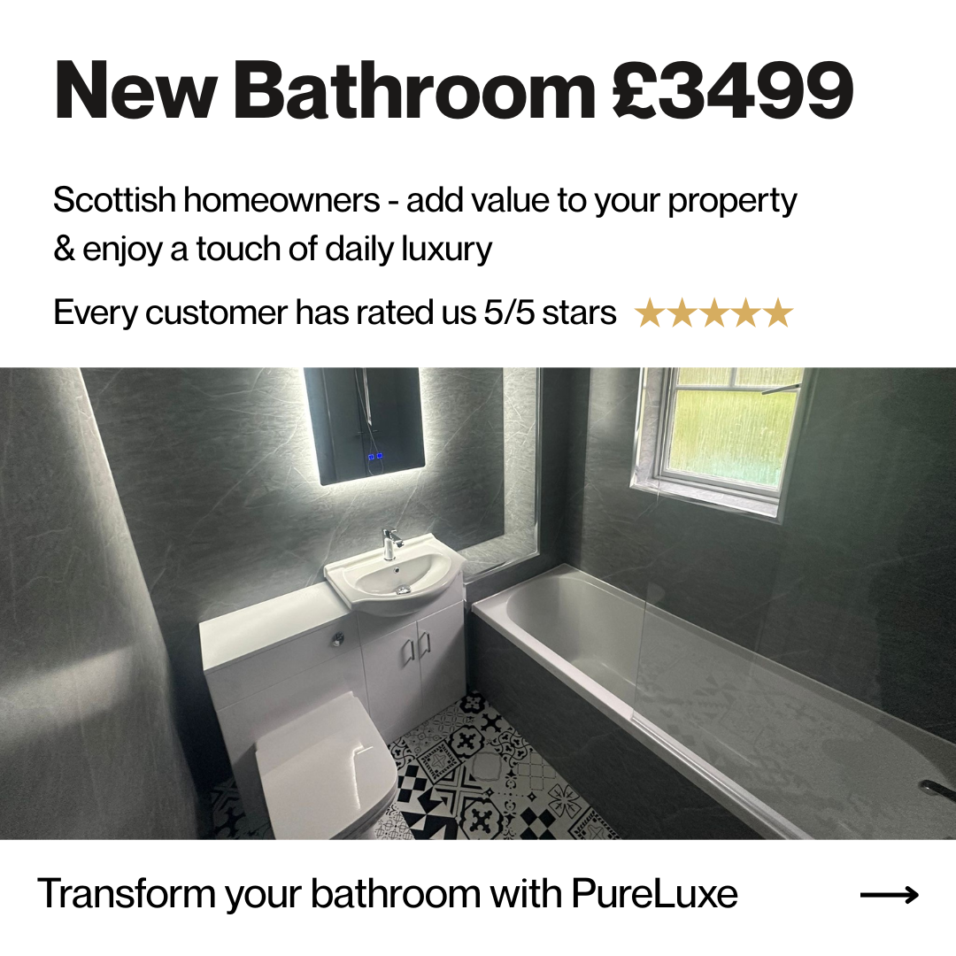 PureLuxe Bathrooms Facebook ad