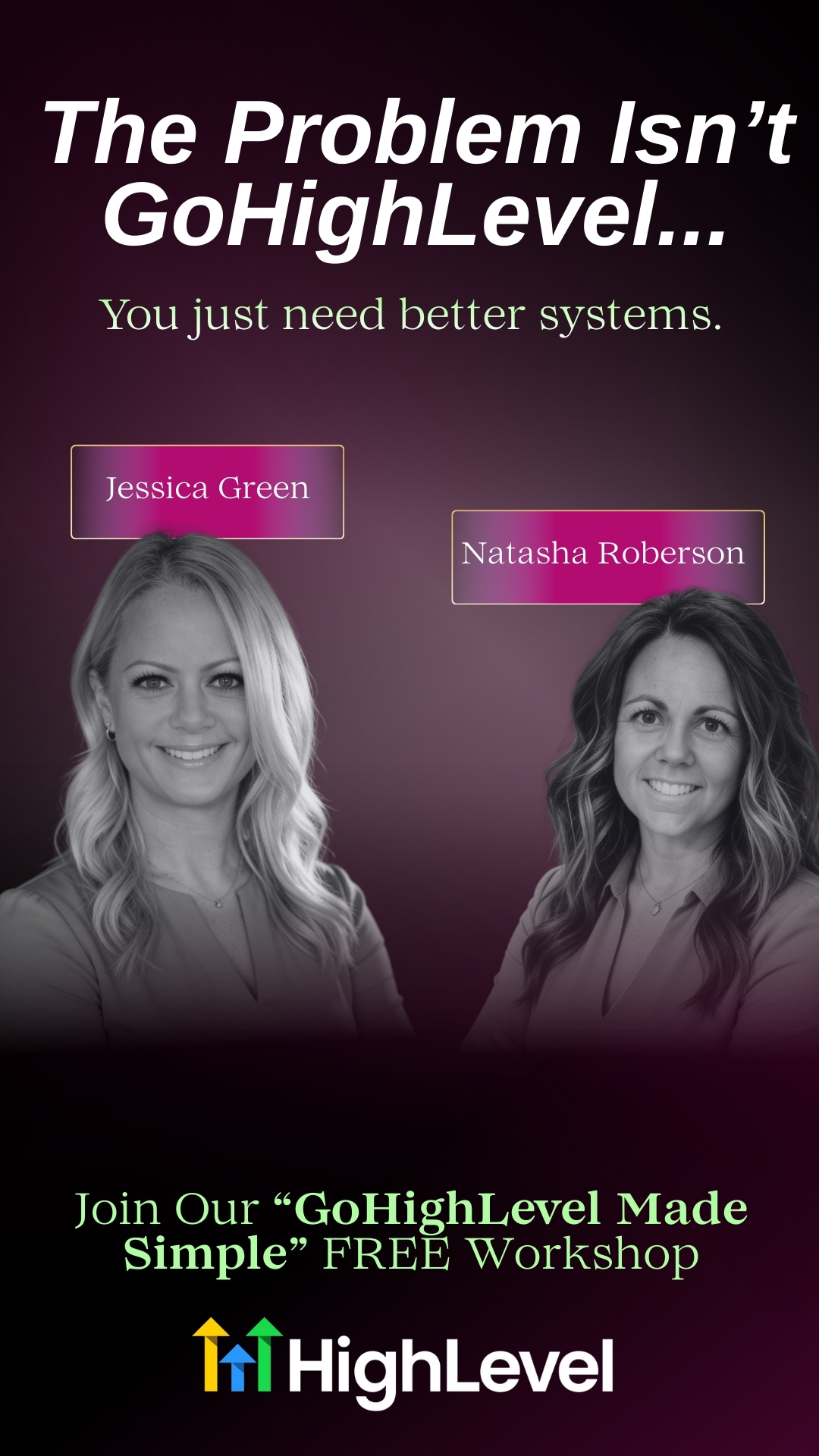 Tech-Savvy Mentors  Jessica & Natasha Facebook ad