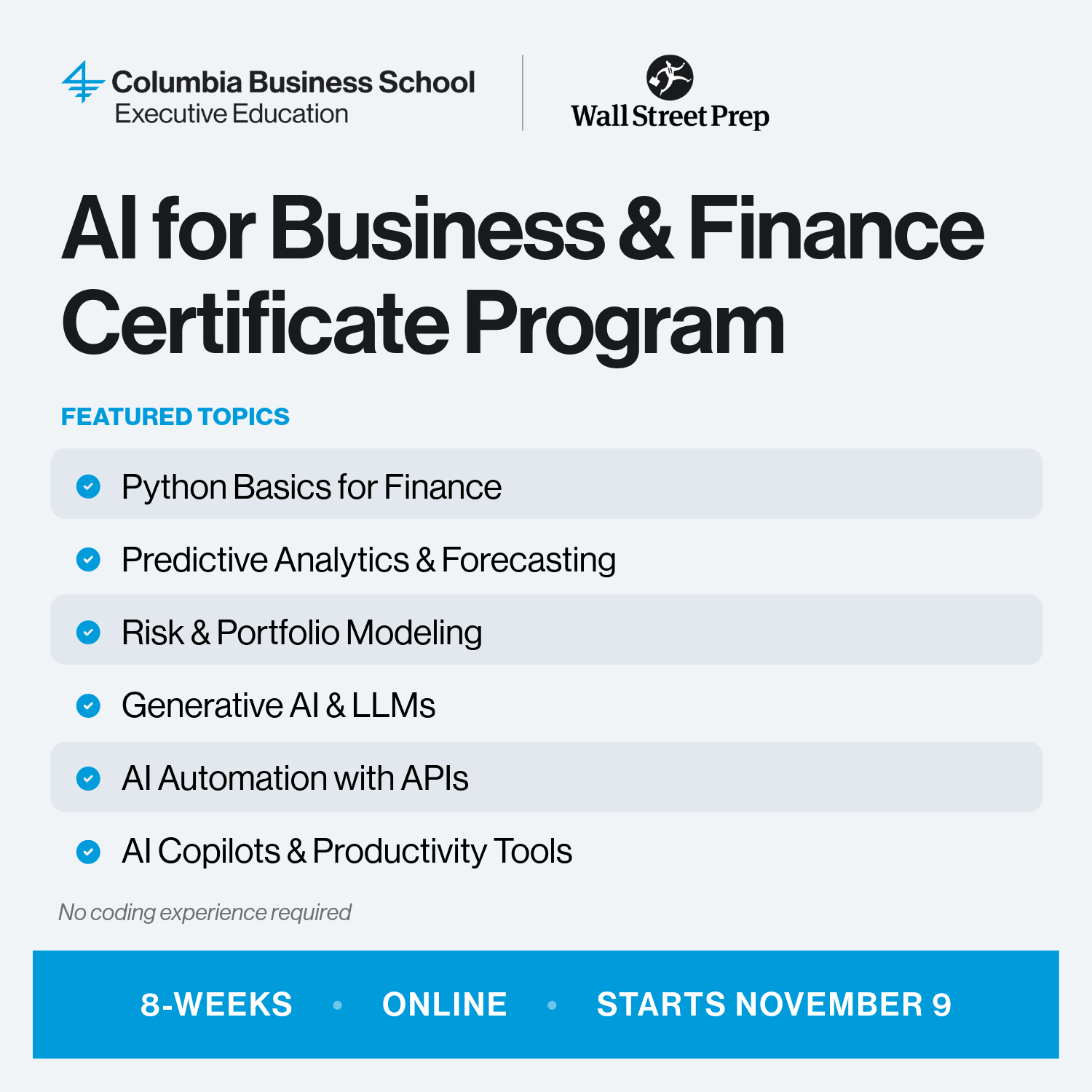Columbia Business School Executive Education Facebook ad