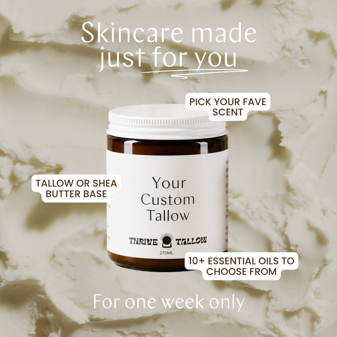 Thrive Tallow Facebook ad from Aug 6, 2026