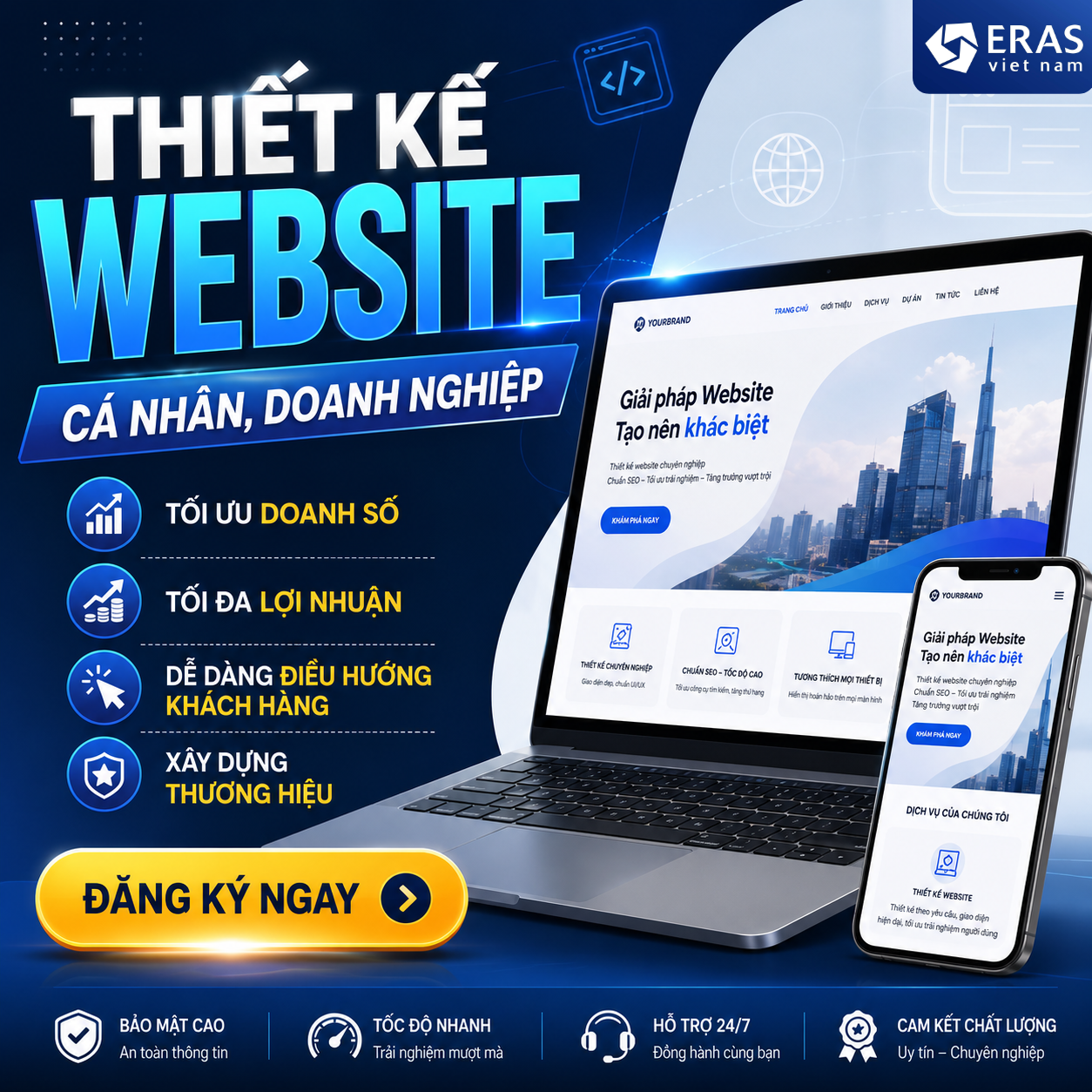Eras VietNam - Thiết kế website chuyên nghiệp Facebook ad: INBOX NGAY ĐỂ NHẬN TƯ VẤN CHI TIẾT