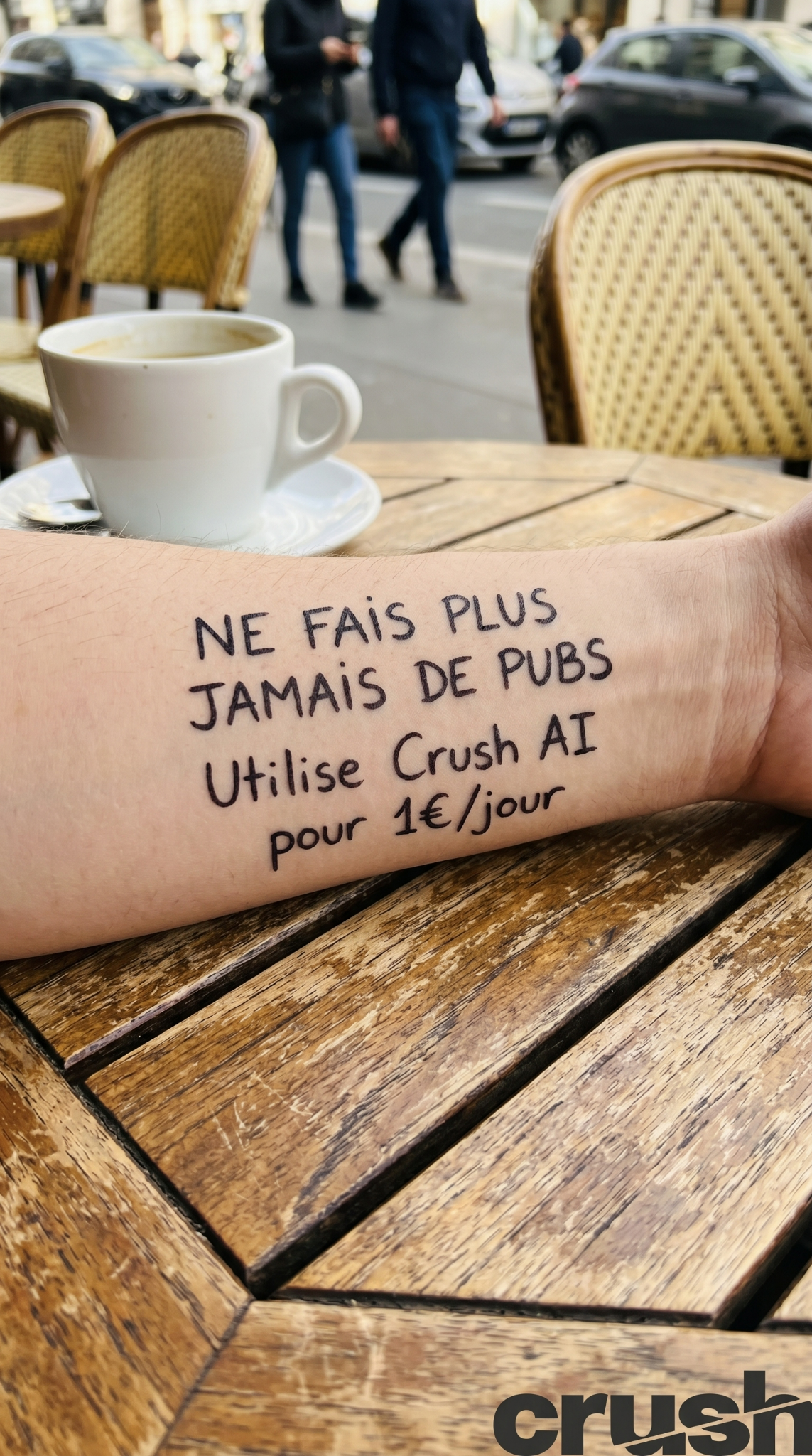 trycrush.ai Facebook ad