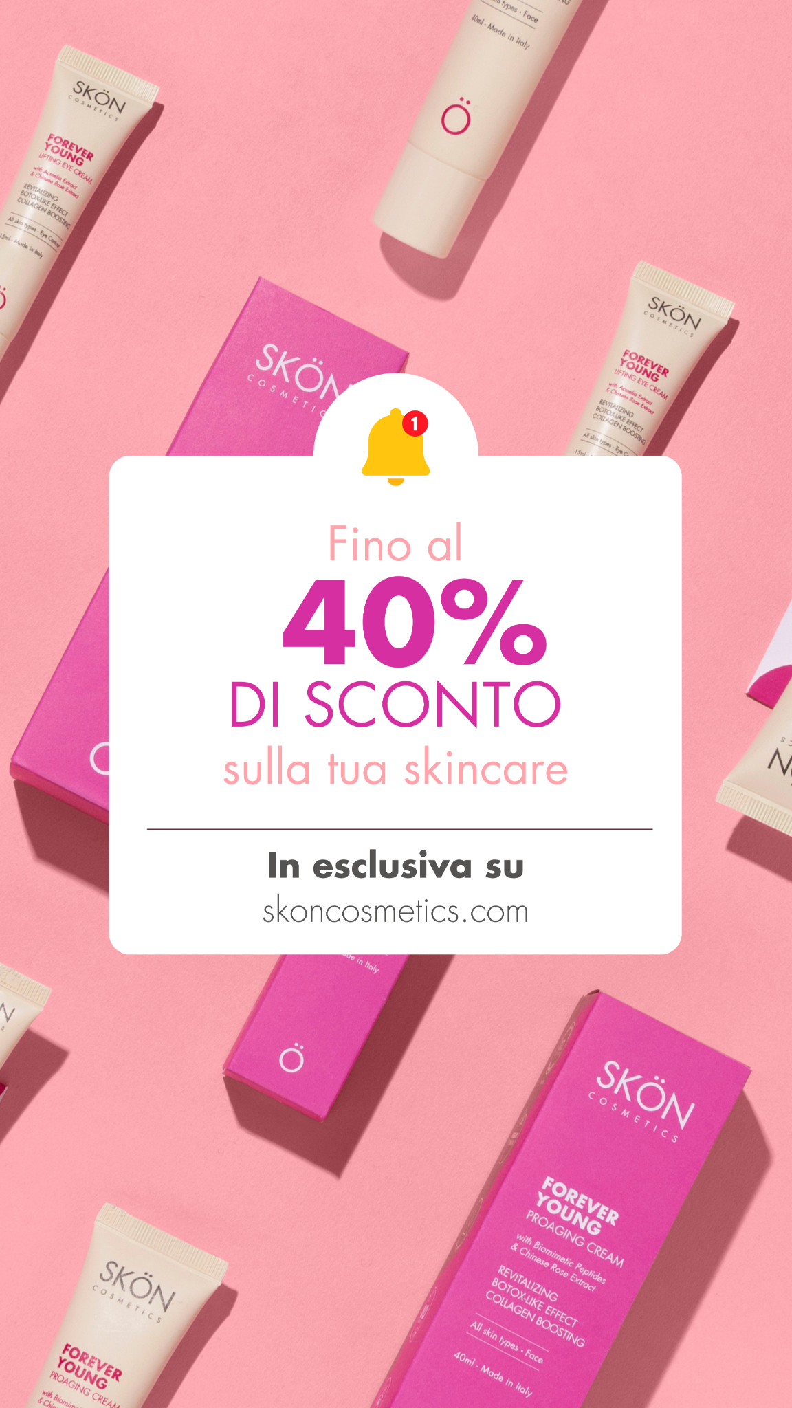 SKÖN Cosmetics Facebook ad