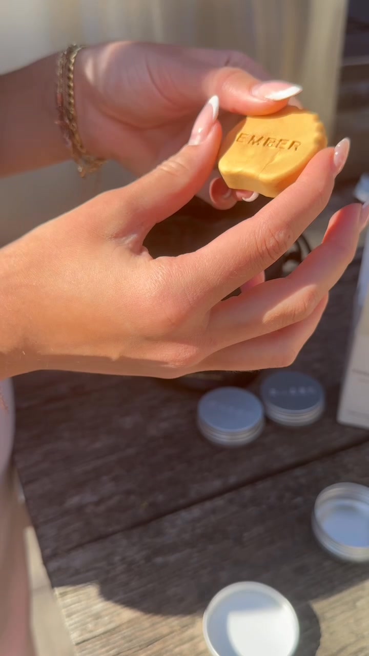 Ember Wellness Facebook ad: Fewer Products. Better Skin.