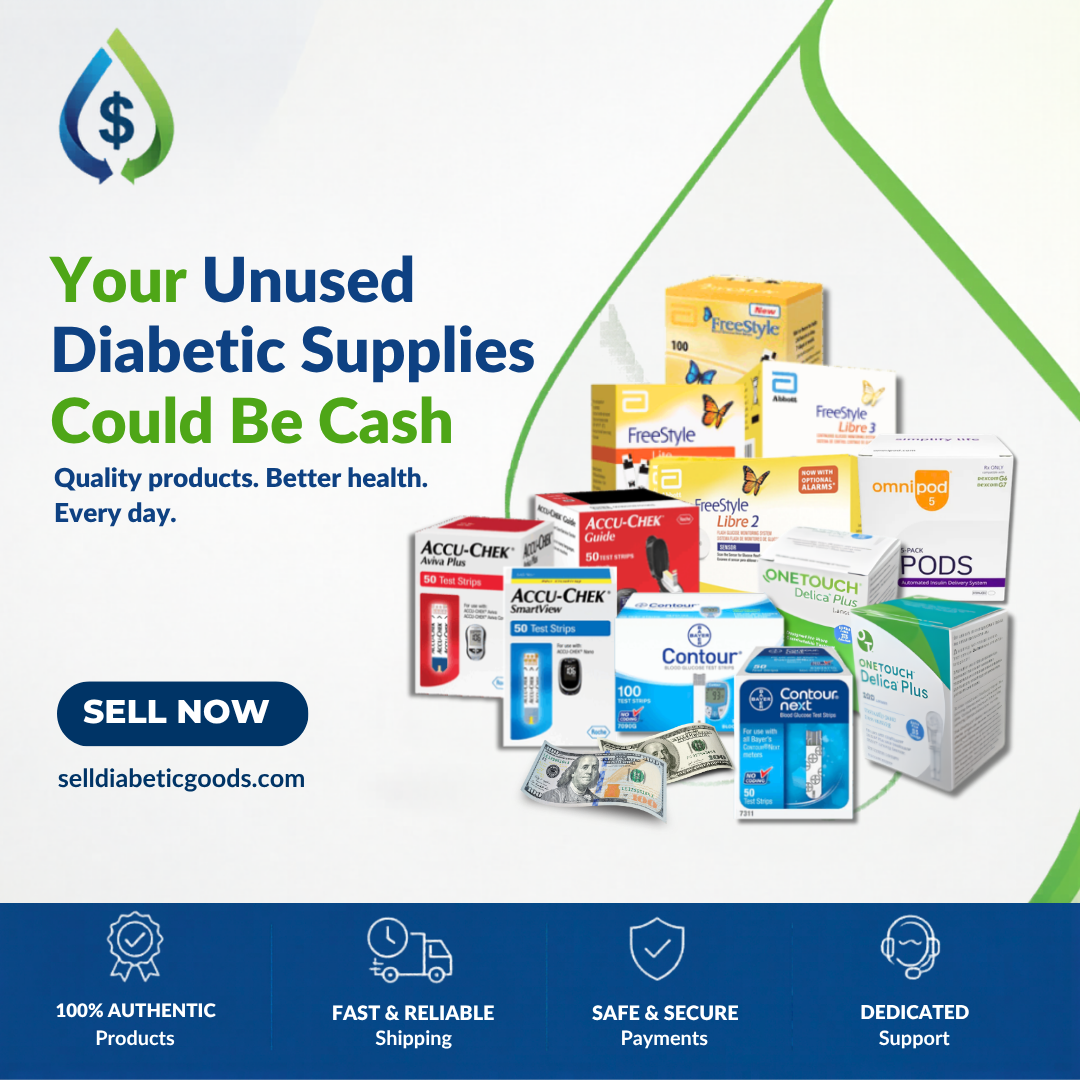 Sell Diabetic Goods USA Facebook ad: Get Paid for Unused Diabetic Supplies!