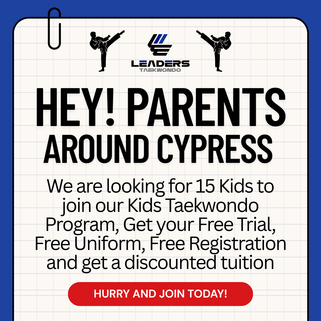 Leaders Taekwondo Cypress, TX Facebook ad