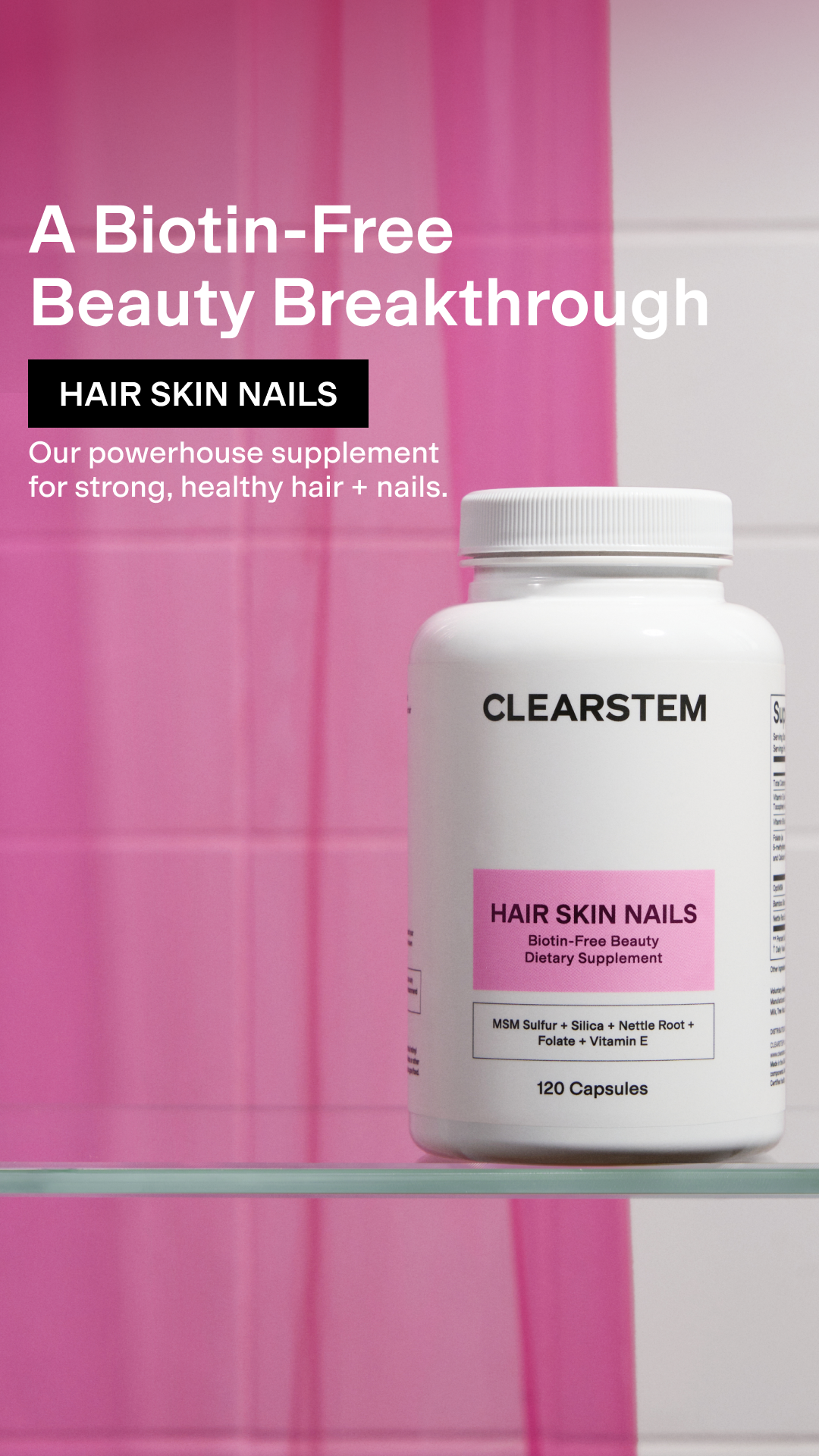CLEARSTEM Skincare Facebook ad