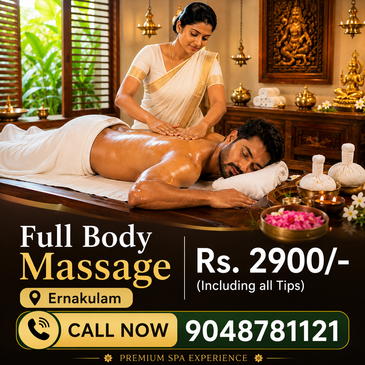 New Life Body & Mind Studio Facebook ad: Full Body Massage ₹2900/- Only