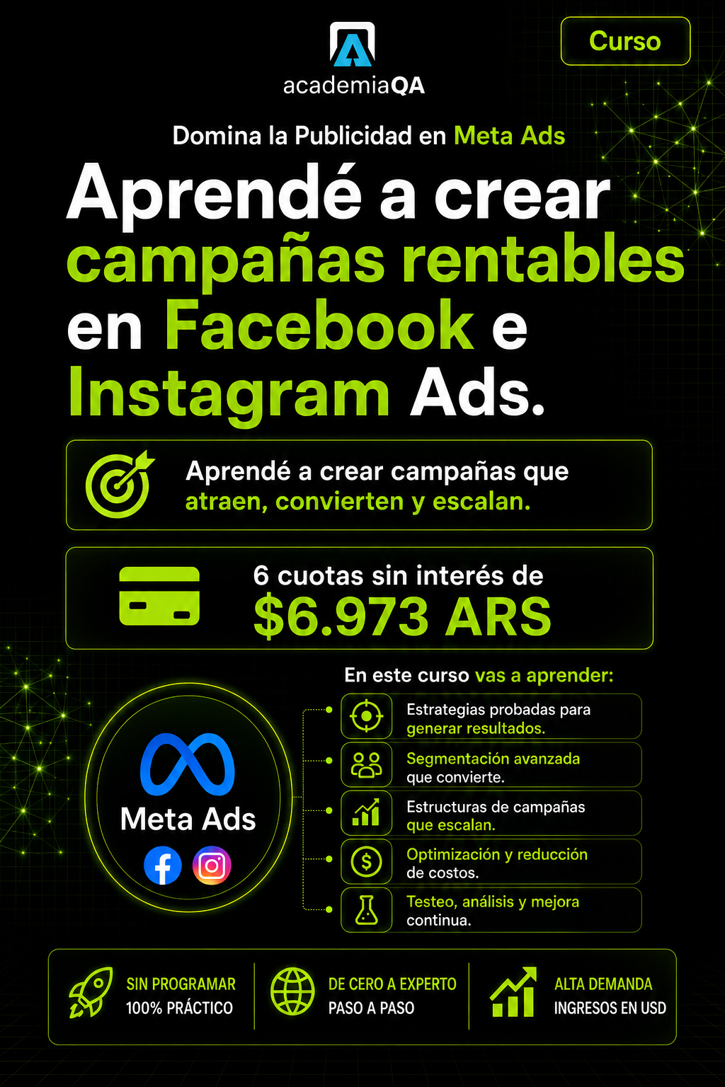 Academia QA Facebook ad
