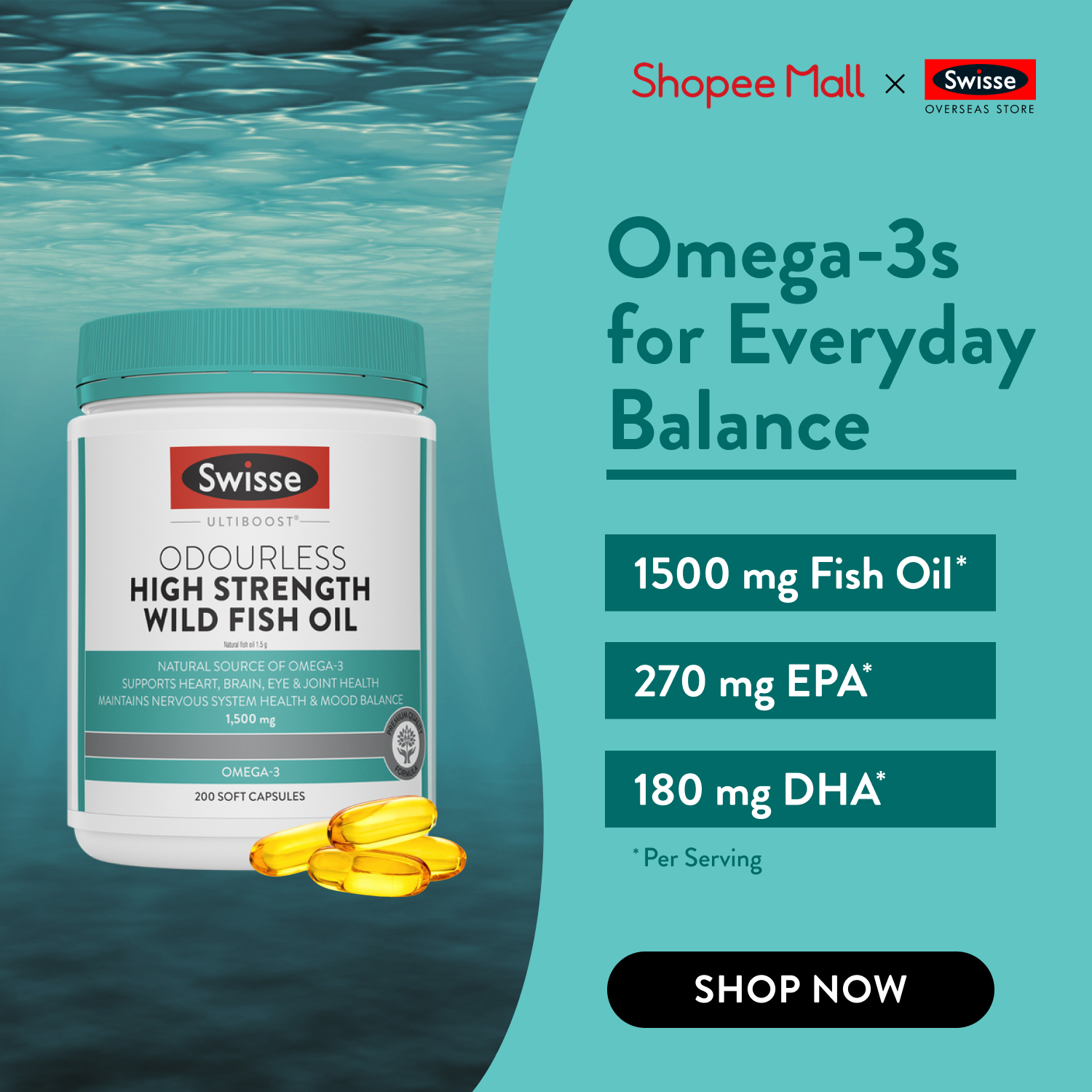 Swisse Overseas Facebook ad