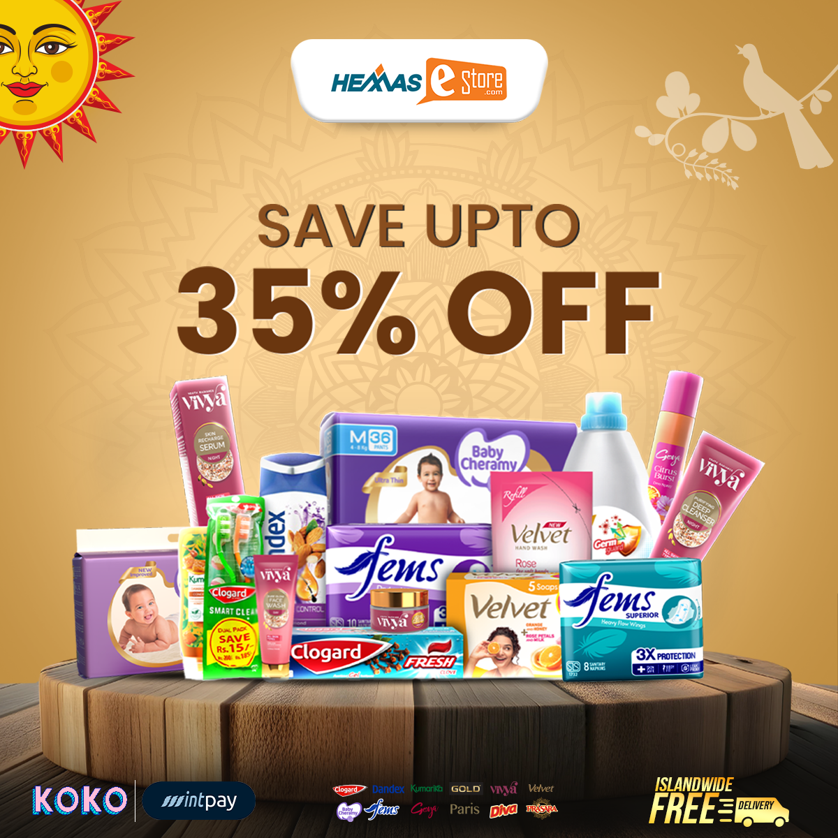 Hemas E-store Facebook ad: Celebrate this Avurudu with more value and more…