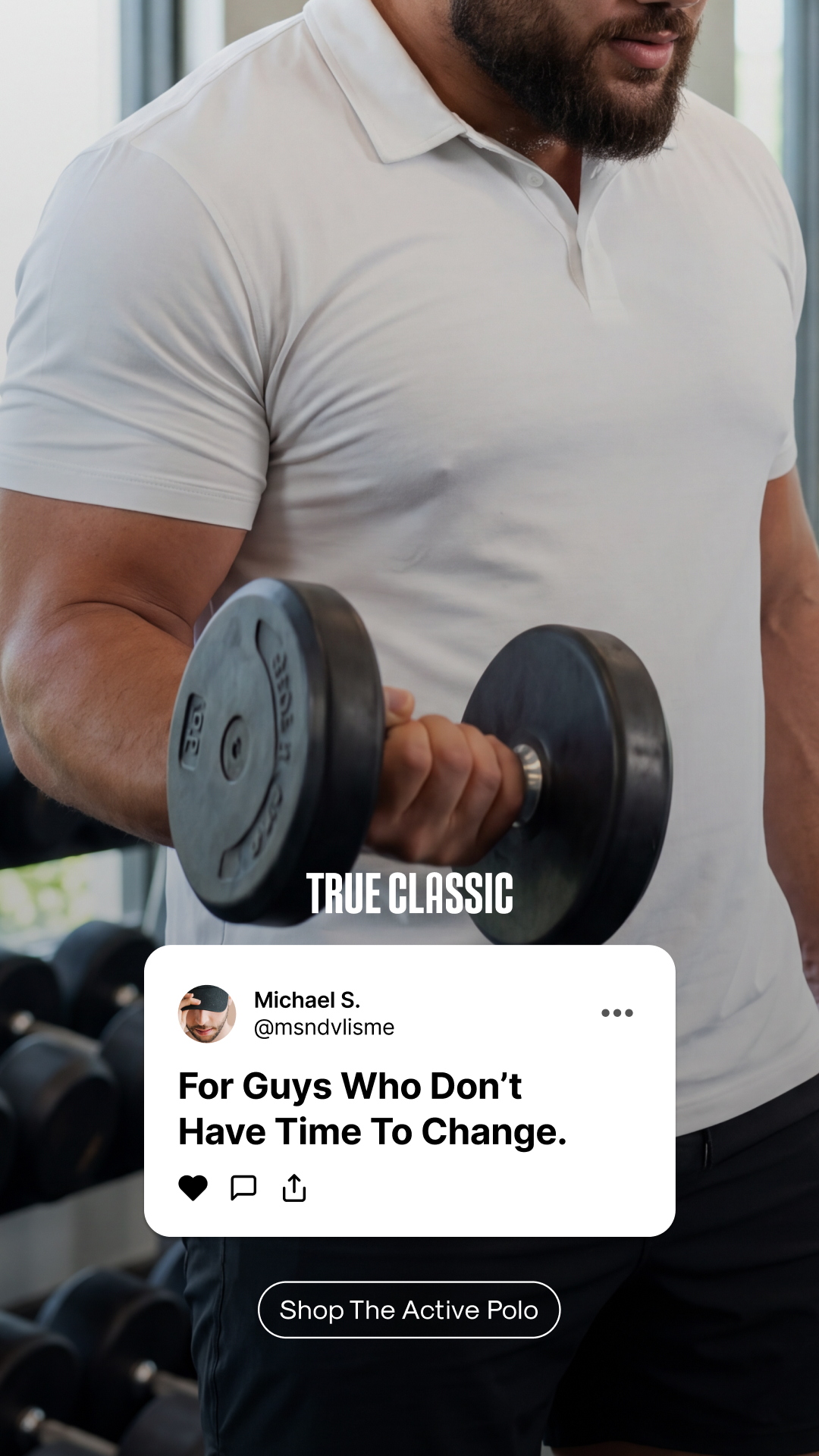 True Classic Facebook ad