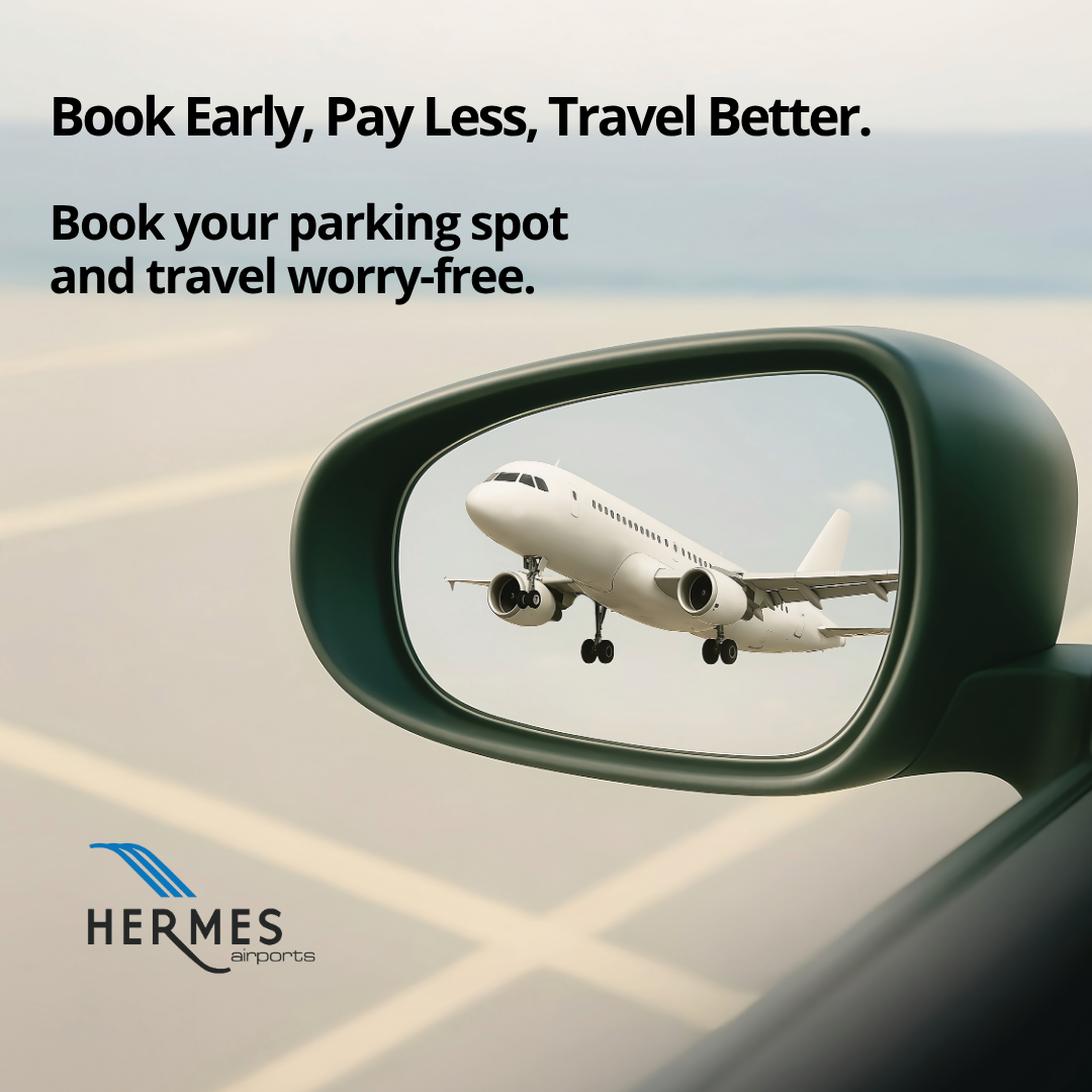 Cyprus Aeropolis - Larnaka and Pafos Airports Official Facebook ad: Airport Parking at Larnaka and Pafos Airports
