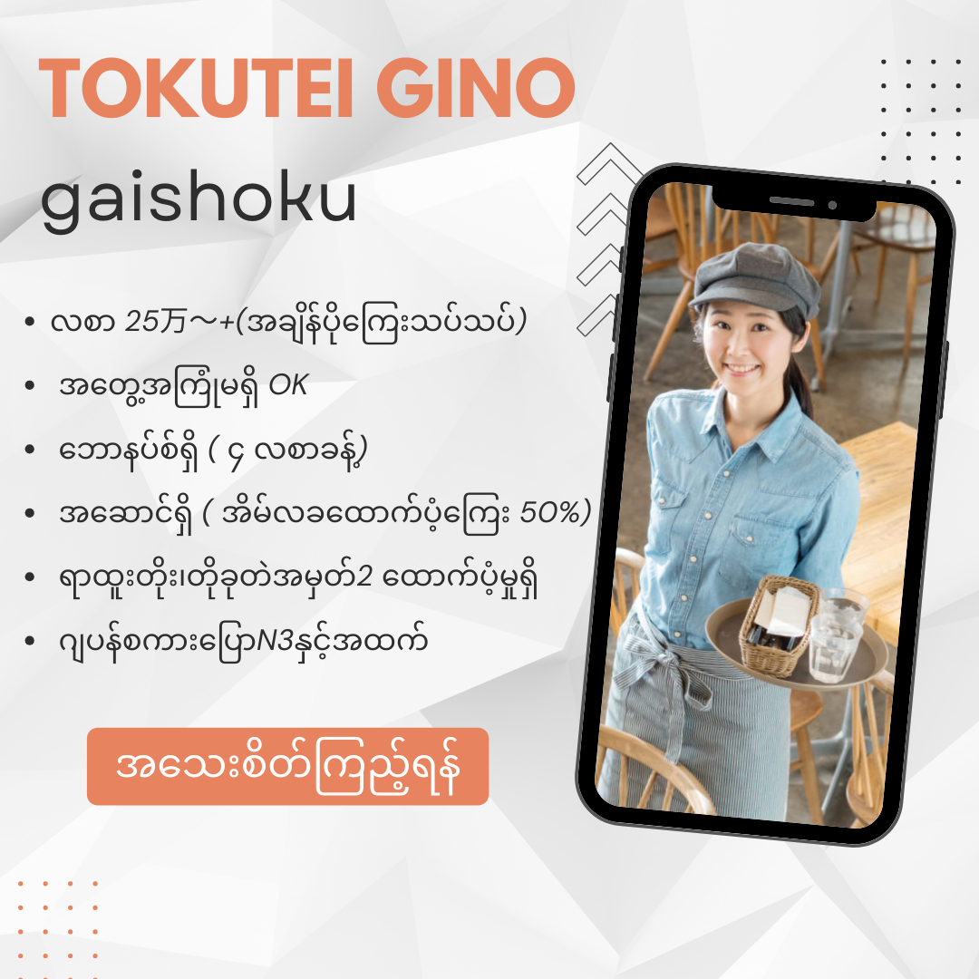 Japan Work Myanmar Facebook ad