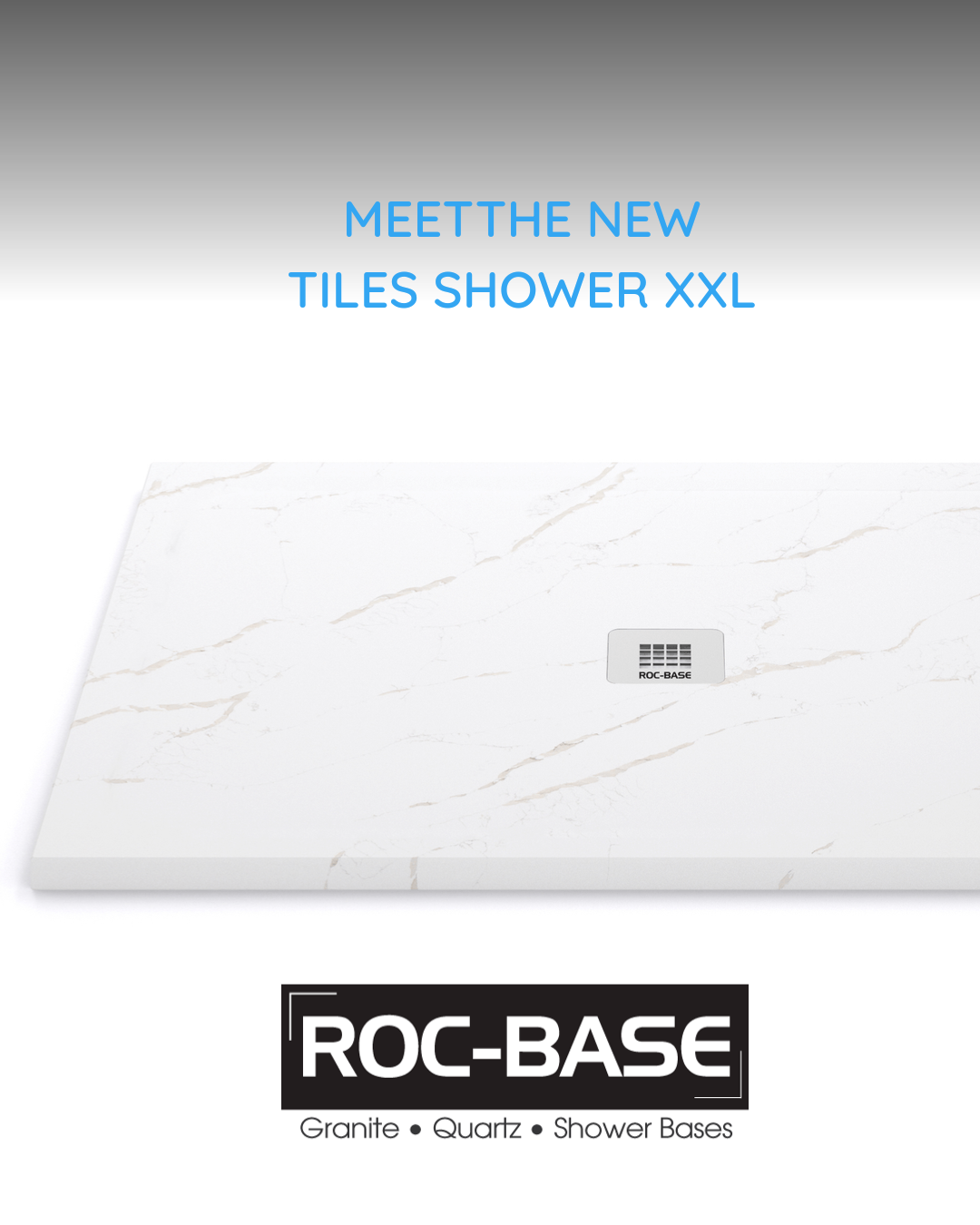 Roc-Base par Granit Plus Facebook ad: Bases de douche sur mesure en granit, quartz et pierres…