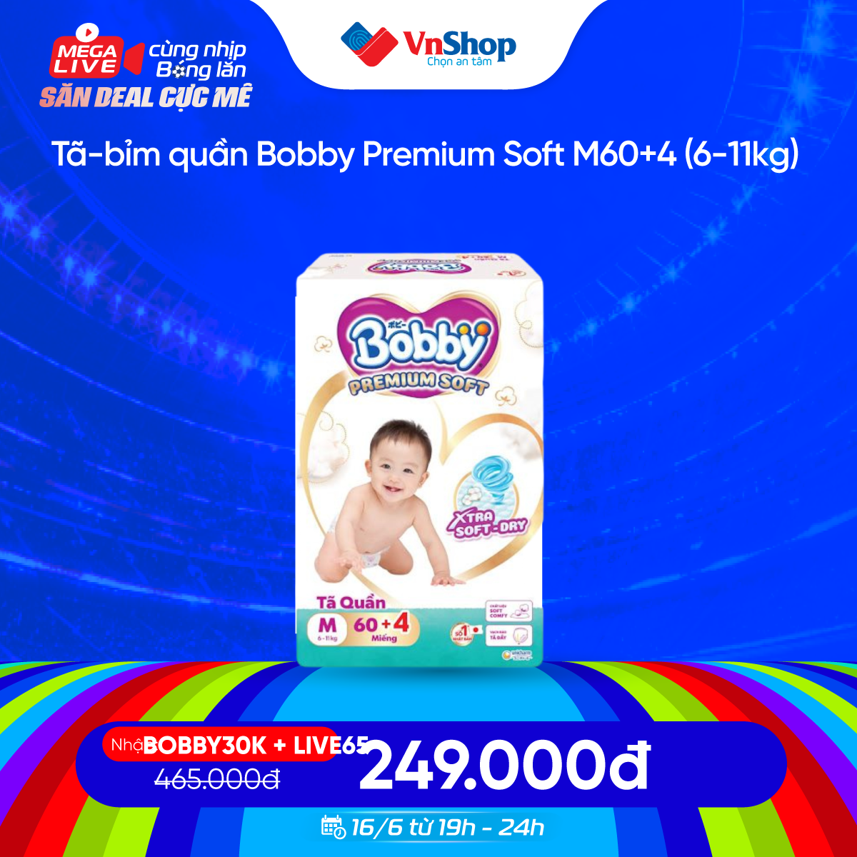 VnShop Facebook ad: NÓNG: 16/6 VNSHOP MEGA LIVE TUNG DEAL CỰC…