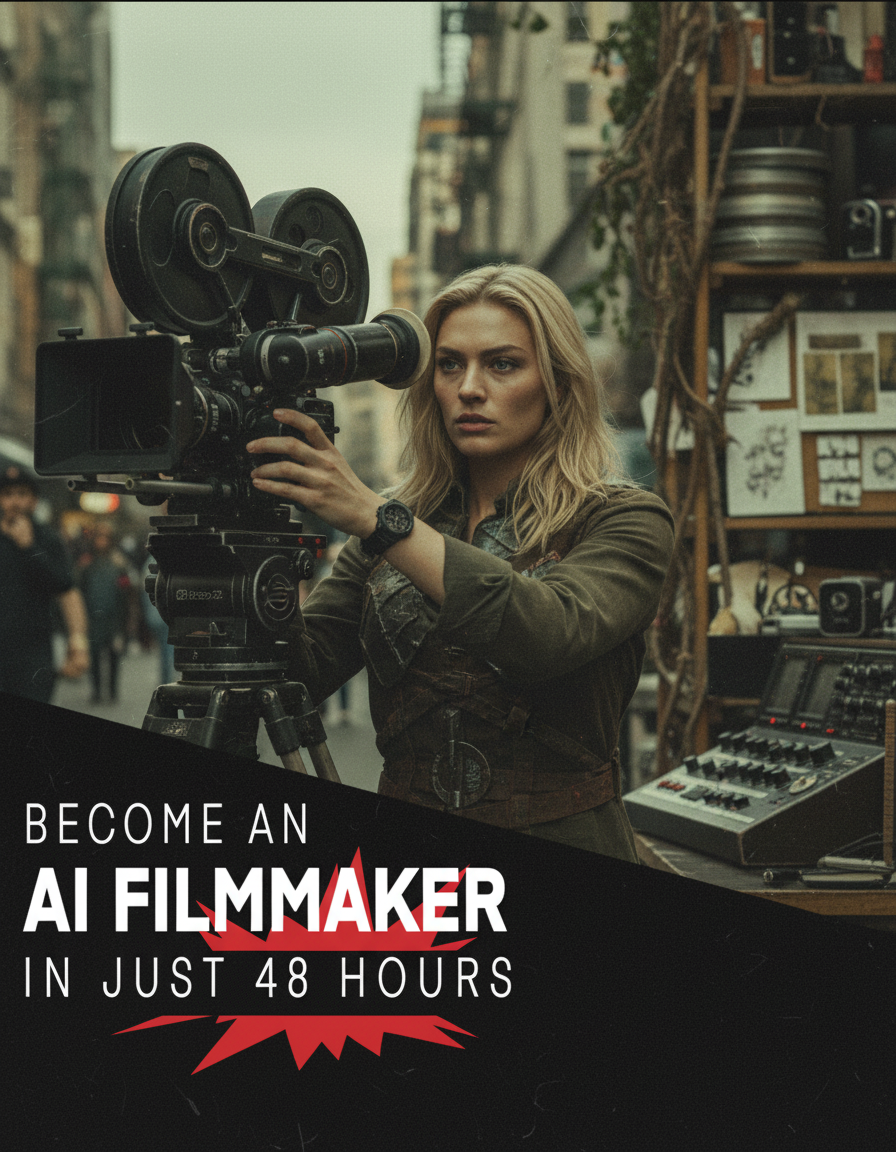 Steptwo.ai Facebook ad: Learn AI Filmmaking In Just 48 Hours