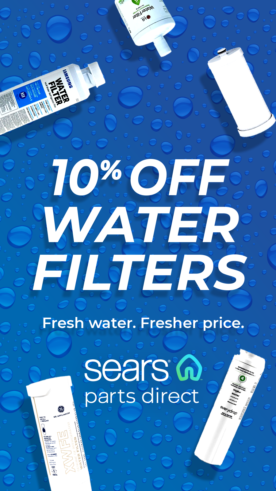 Sears PartsDirect Facebook ad from Oct 20, 2025