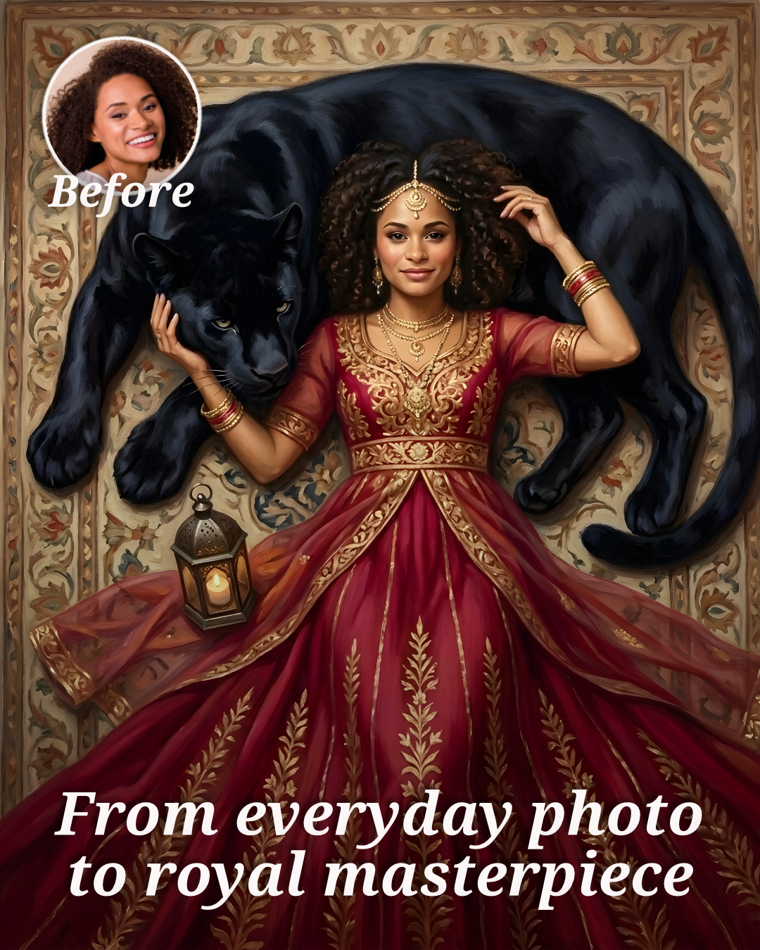 Turn Me Royal Facebook ad